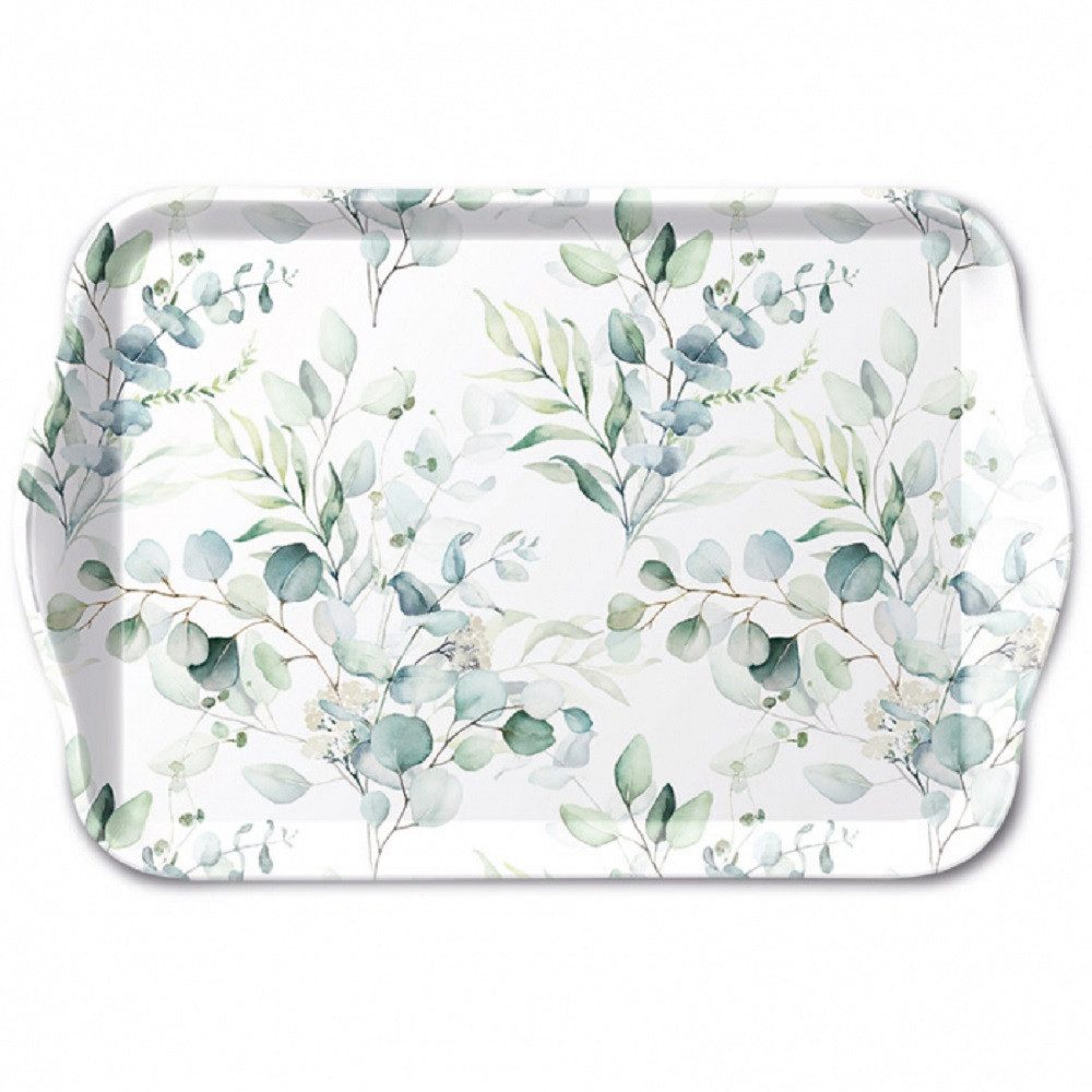 Ambiente Luxury Paper Products Tablett Dekotablett, Serviertablet, Essen, Planzen, Blumen, Tiere, Vogel, Melamin Eukalyptus überall / Blatt Kollektion, (1-tlg), Meer, Strand Sommer, Frühling, Herbst, Winter Kollektion