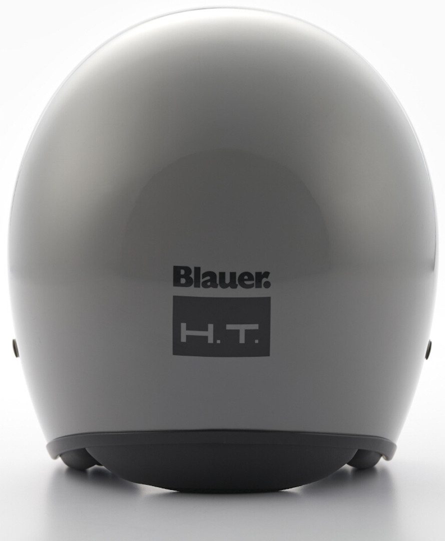 Blauer Motorradhelm Pilot 1.1 Monochrome Jethelm, integriertes Sonnenvisier