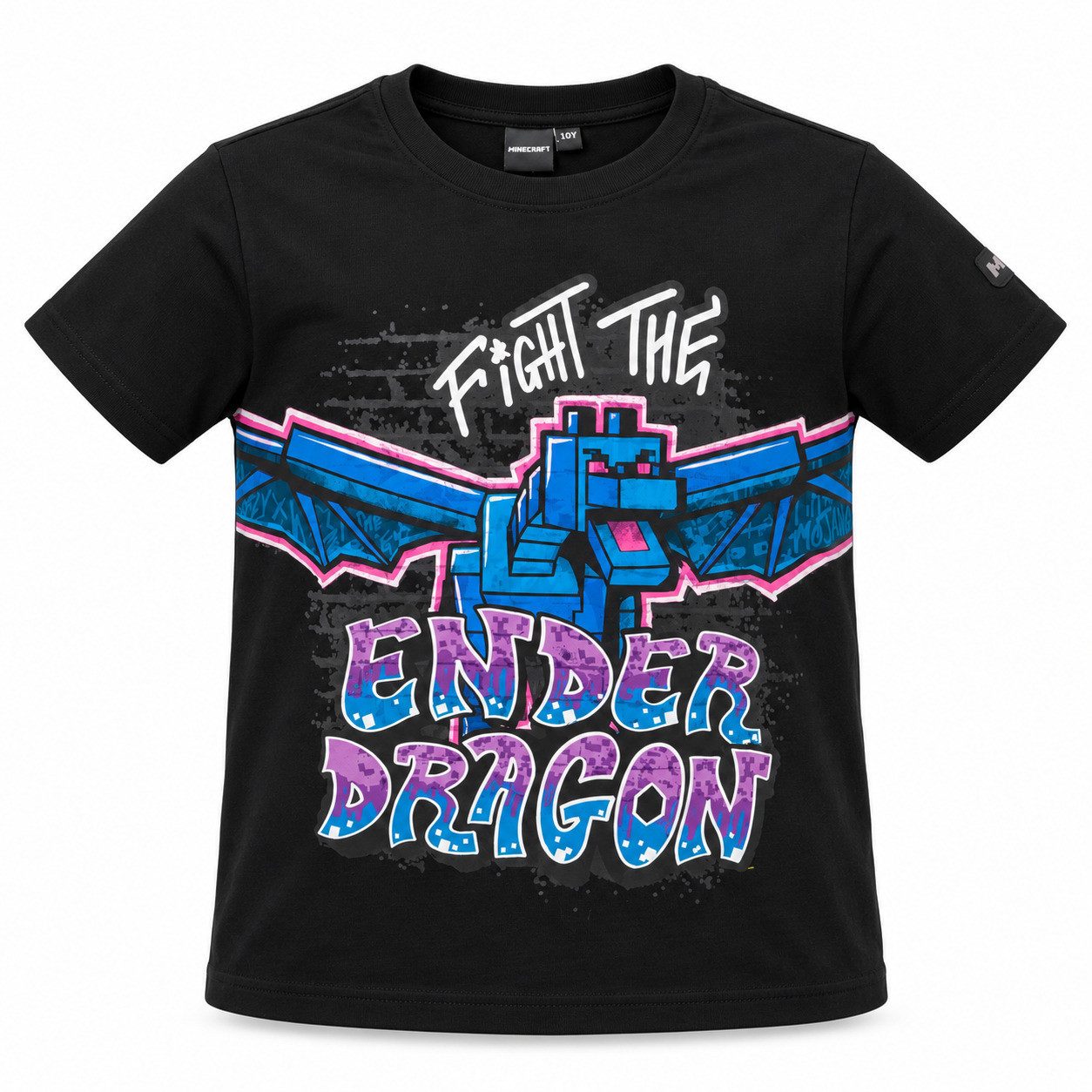 Minecraft Print-Shirt Minecraft Enderdrache Gamer Kinder Jungen kurzarmShirt Gr. 128-152