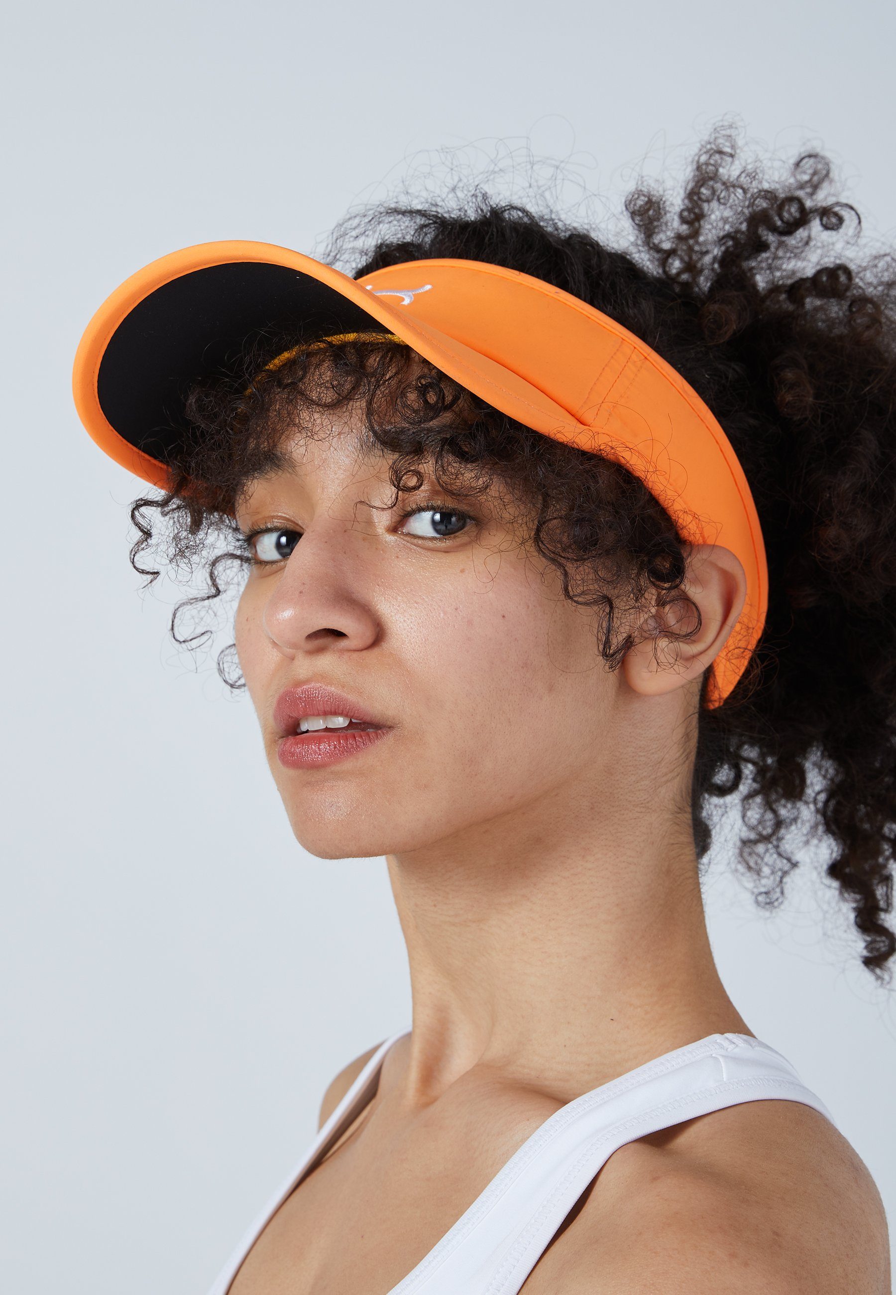 SPORTKIND Visor Visor Größe verstellbare unisex, Sonnenschild Tennis Sun orange