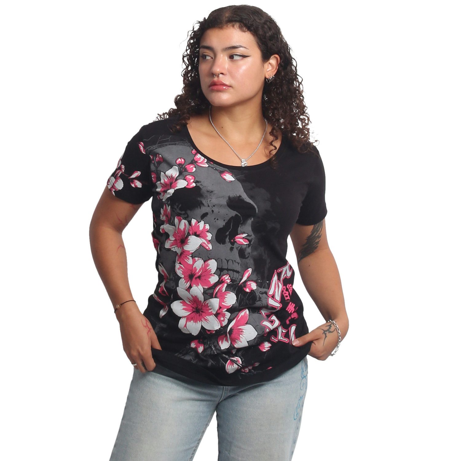 YAKUZA Rundhalsshirt Hanami günstig online kaufen