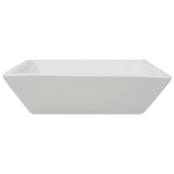 vidaXL Waschbecken »Waschbecken Quadratisch Keramik Weiß 41,5 x 41,5 x 12 cm«