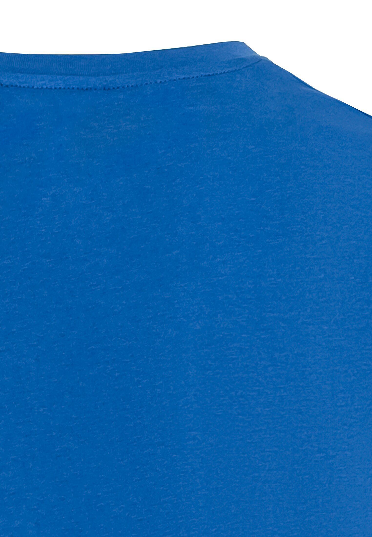 aus Organic T-Shirt active Cotton camel Blau
