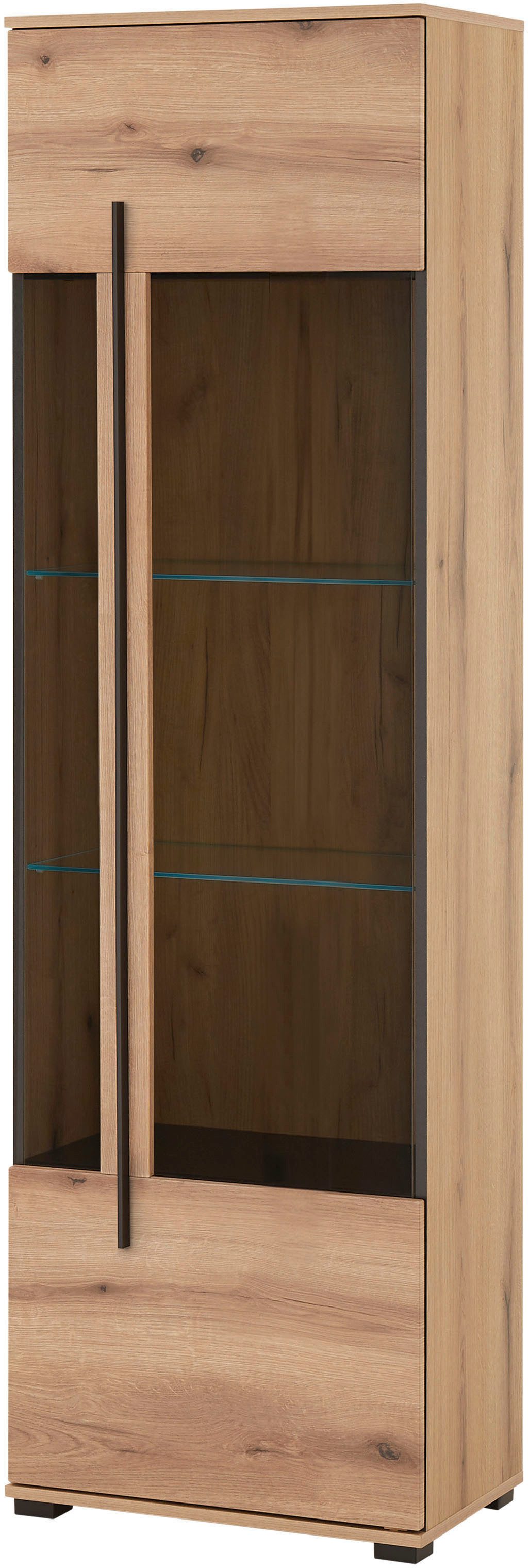 INOSIGN Vitrine Cantara, Vitrinenschrank in Eiche günstig online kaufen