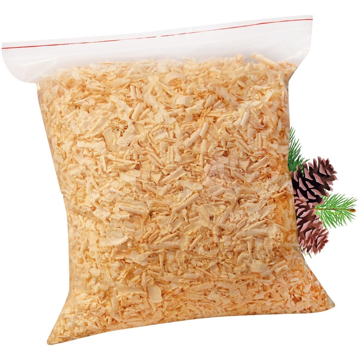 Heubergshop Zirbenkissen, Nachfüllpack 500g - Zirbenspäne, Zirbenflocken (Zirben-500g)