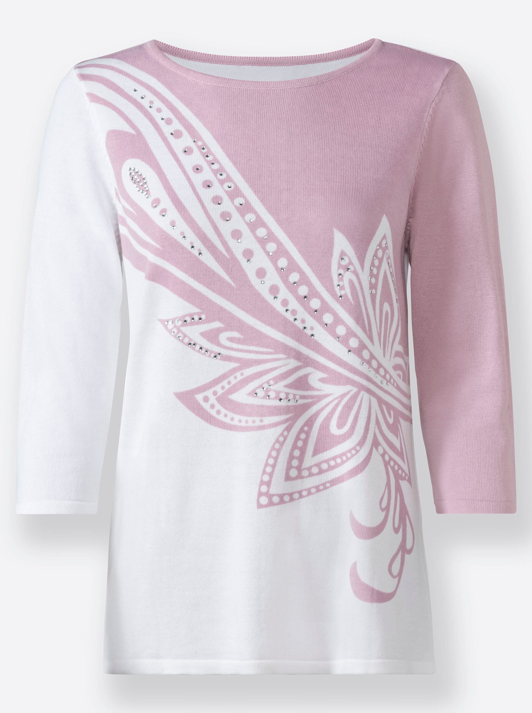 Witt Strickpullover Pullover 3/4-Arm Jersey, Feinstrick