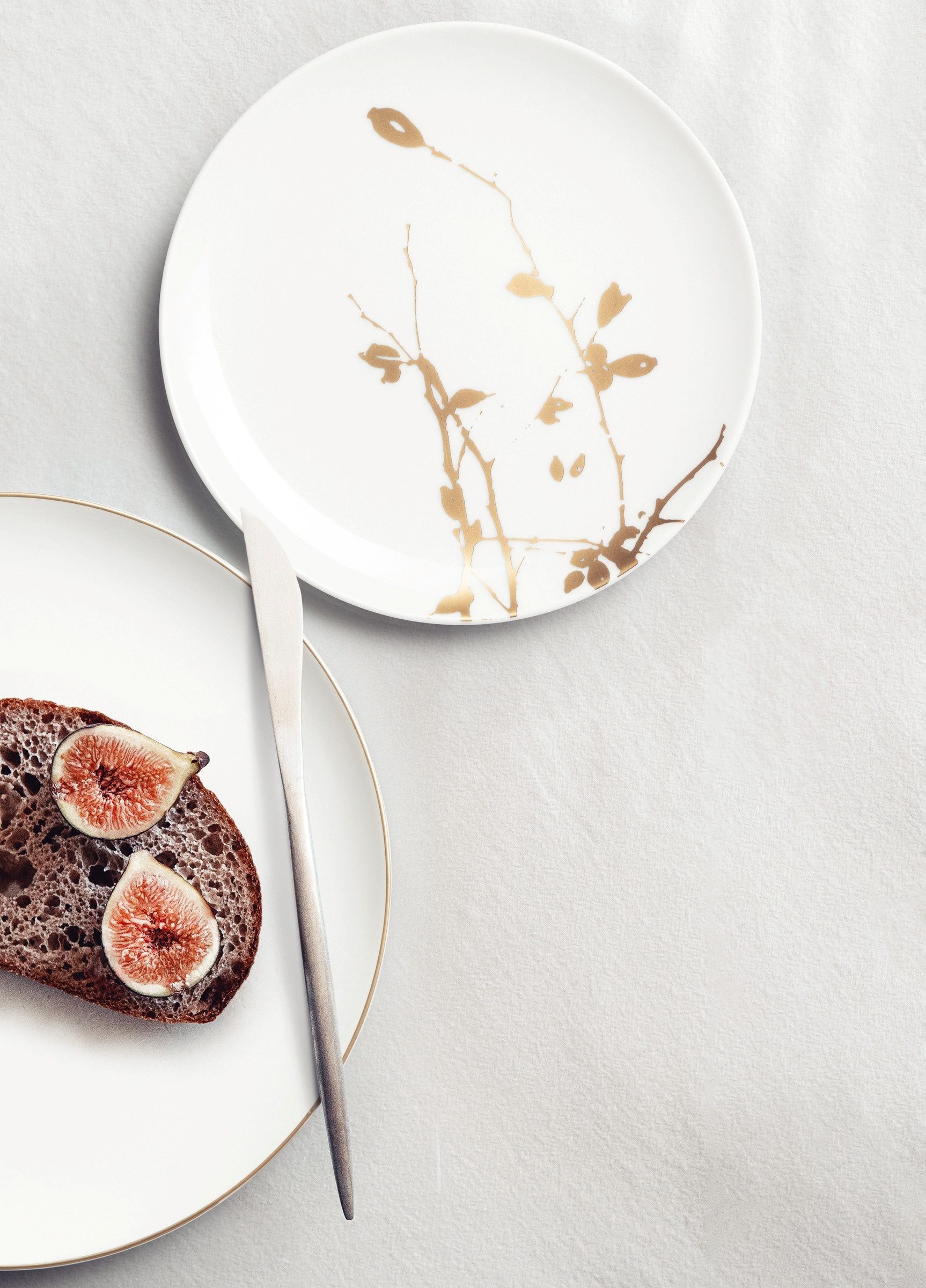 Seltmann Weiden Brotteller Liberty - Golden Rose Hip, (1 St), Teller 17,5 cm