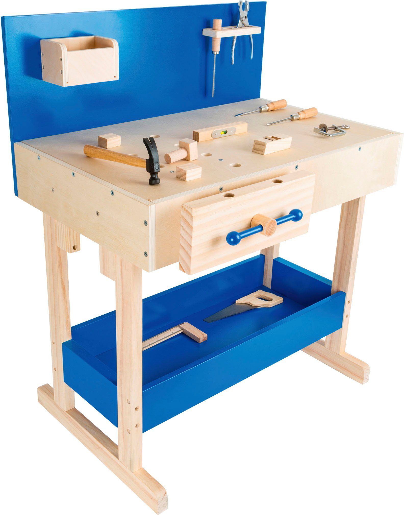 Small Foot Spielwerkbank Kinderwerkbank, blau günstig online kaufen