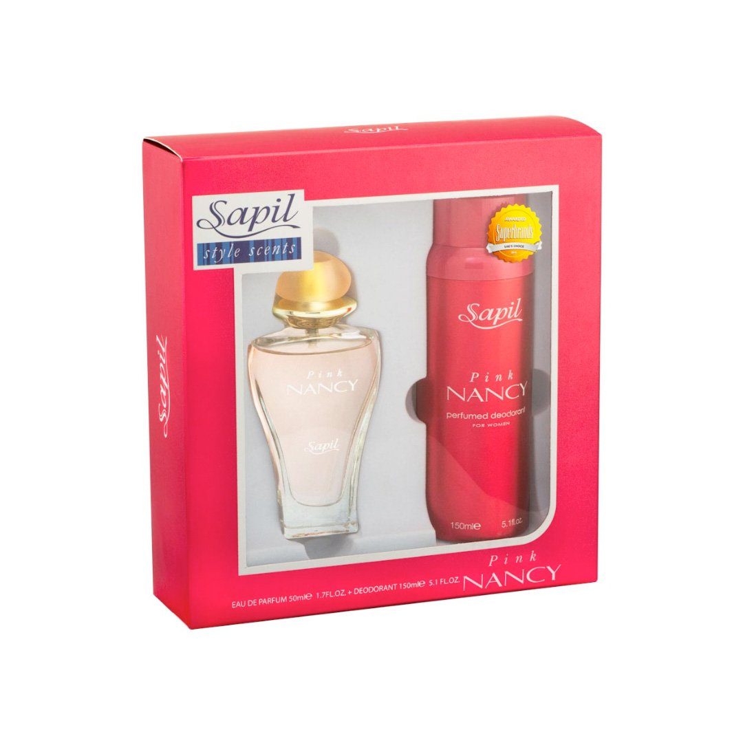 50ml Deodorant Sapil Pink Woman EDP + Sapil Geschenkset Duft-Set 150ml Nancy for
