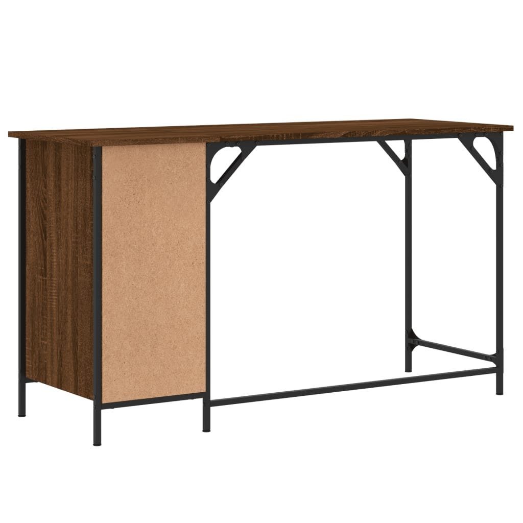 Eiche 131x48x75 Braune Braune Schreibtisch vidaXL Eiche | Eiche-Optik cm Holzwerkstoff Computertisch Braun