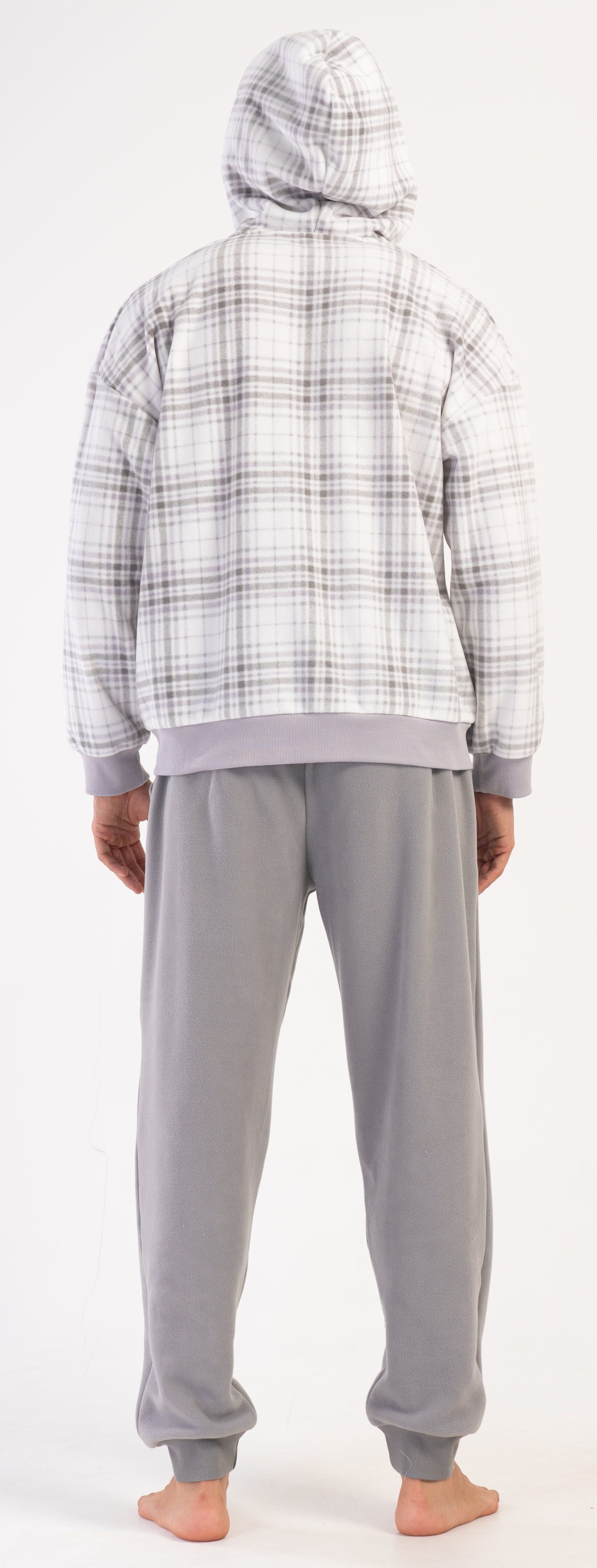 Vienetta Hausanzug Herren Fleece Anzug (2 tlg) Modisches Design