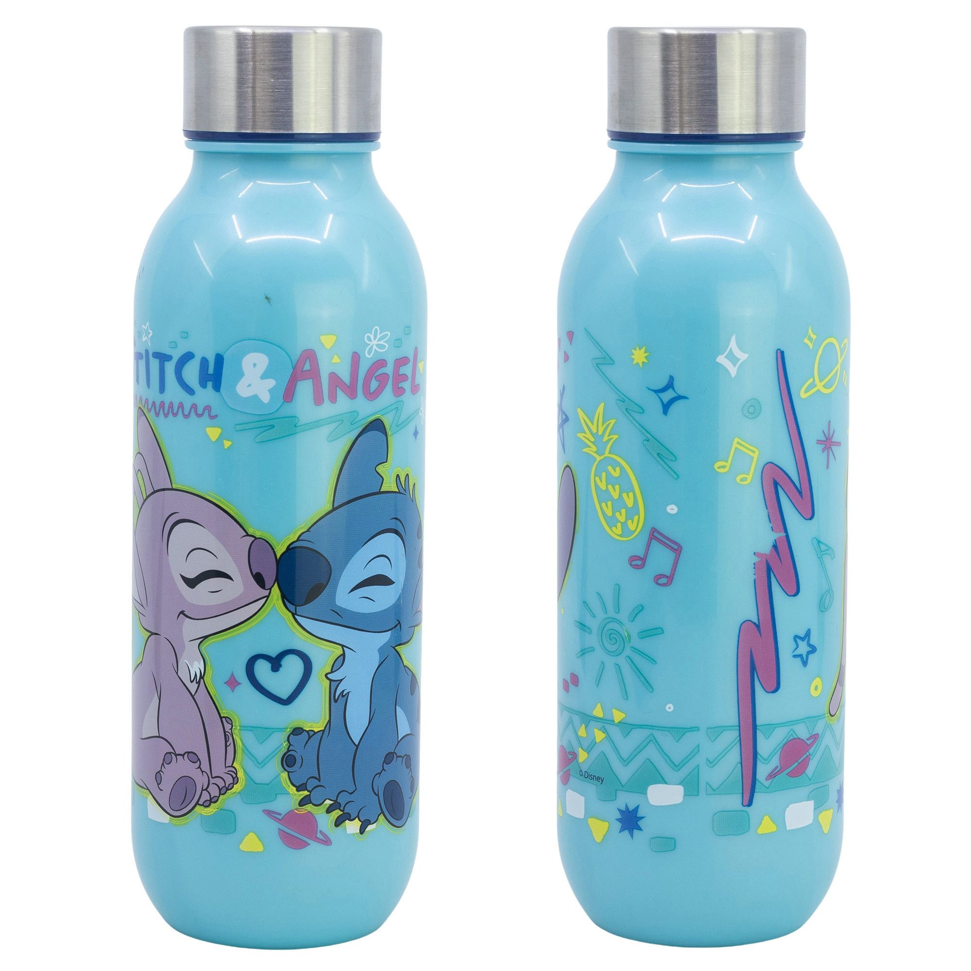 Disney Trinkflasche Disney Lilo und Stitch Angel Kinder Trinkflasche Flasche 640 ml