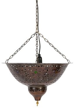 Marrakesch Orient & Mediterran Interior Deckenleuchte Orientalische Lampe Pendelleuchte Rostfarben Atra