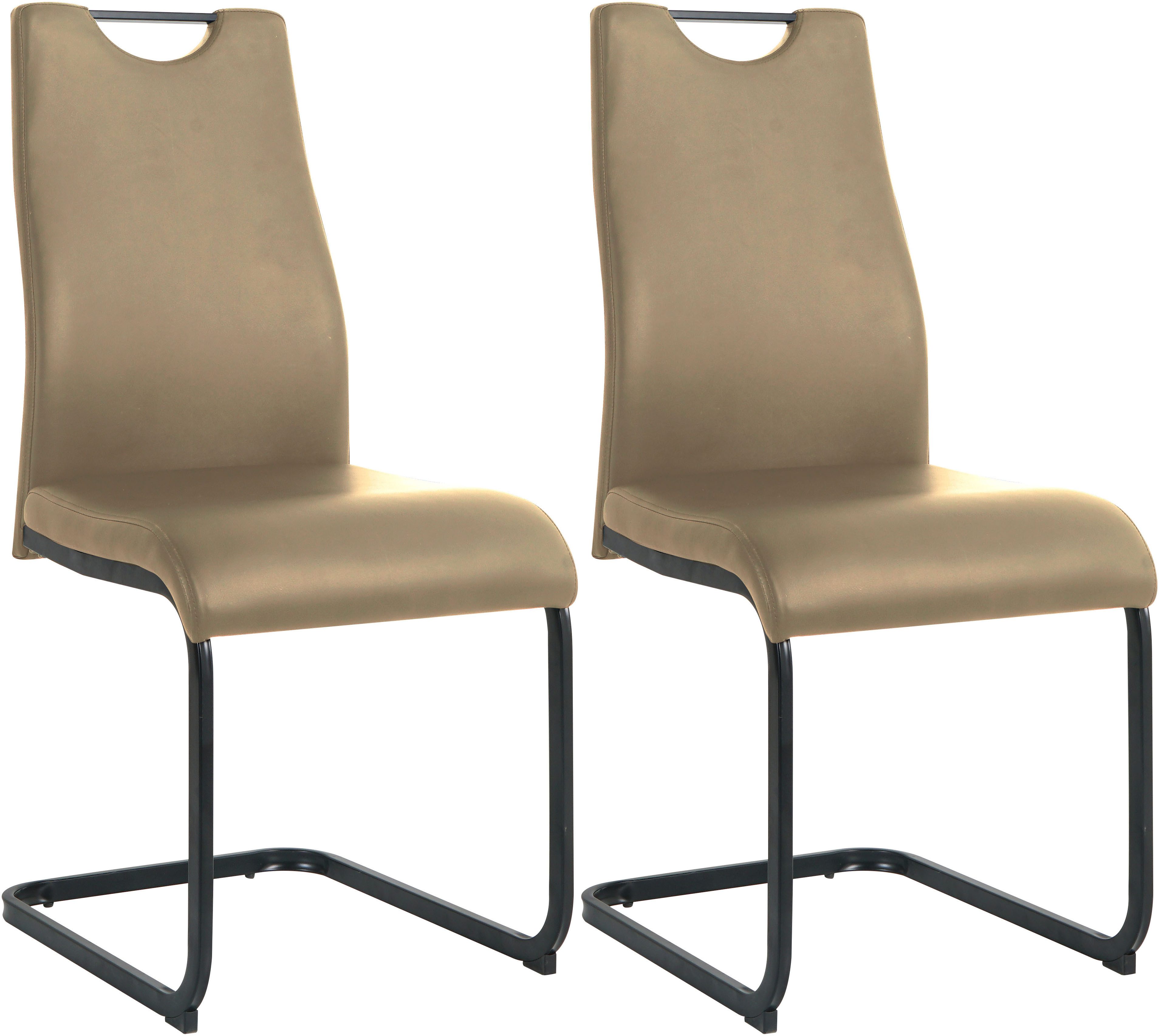 MÖBILIA Freischwinger (Set, 2 St), mit Wellenunterfederung