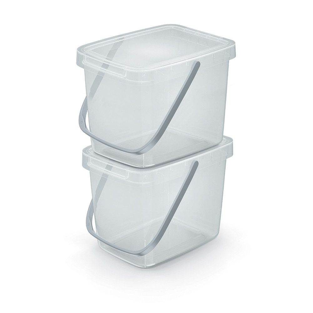 Prosperplast Henkeltasche Aufbewahrungsbox 6l mit Henkel Kunststoff 260x197x195mm