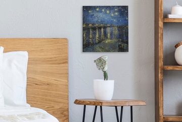 OneMillionCanvasses® Leinwandbild Sternennacht über dem Orsay Paris - Vincent Van Gogh, (1 St), Leinwand Bilder für Wohnzimmer Schlafzimmer