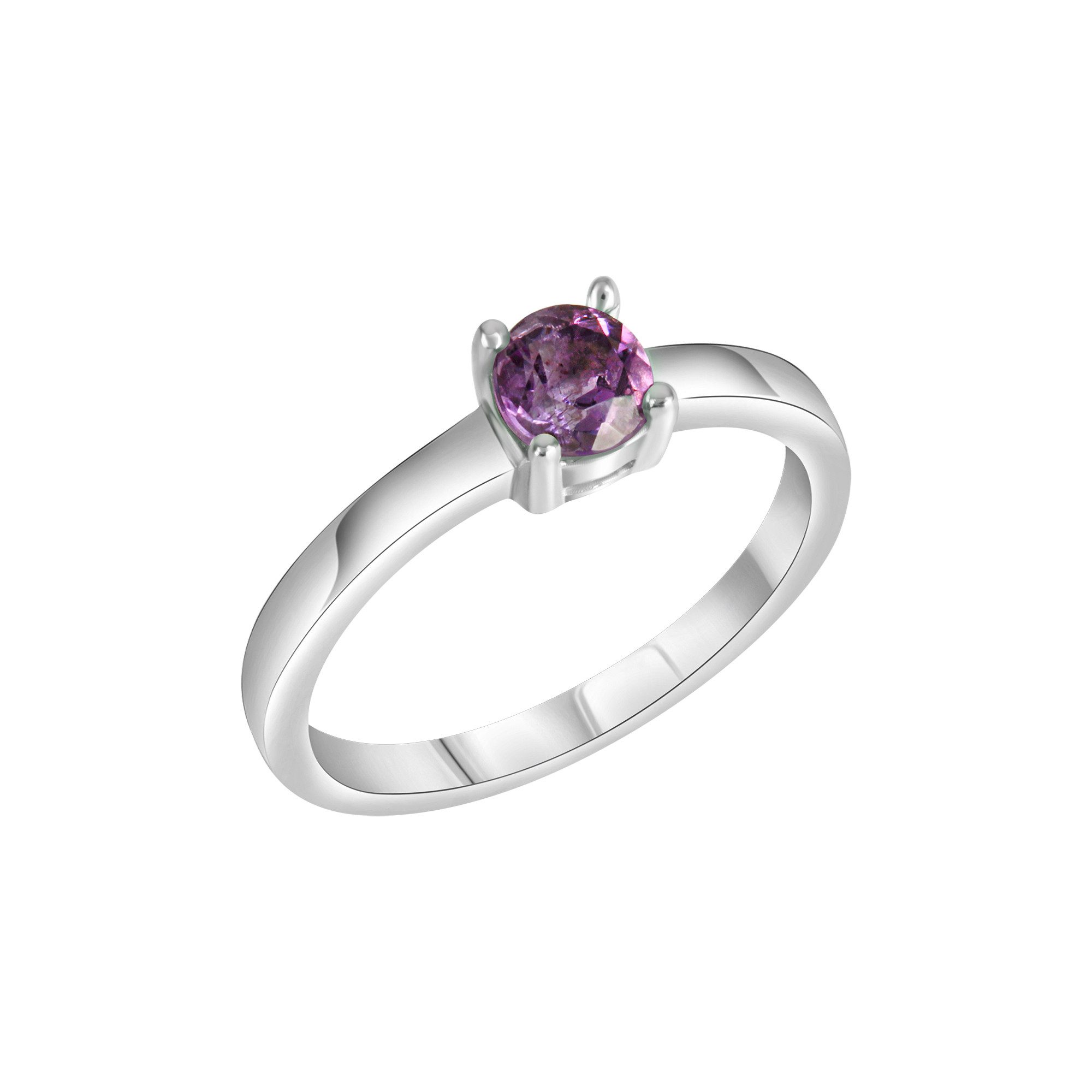 Vivance Fingerring 925-Sterling Silber rhodiniert Amethyst günstig online kaufen