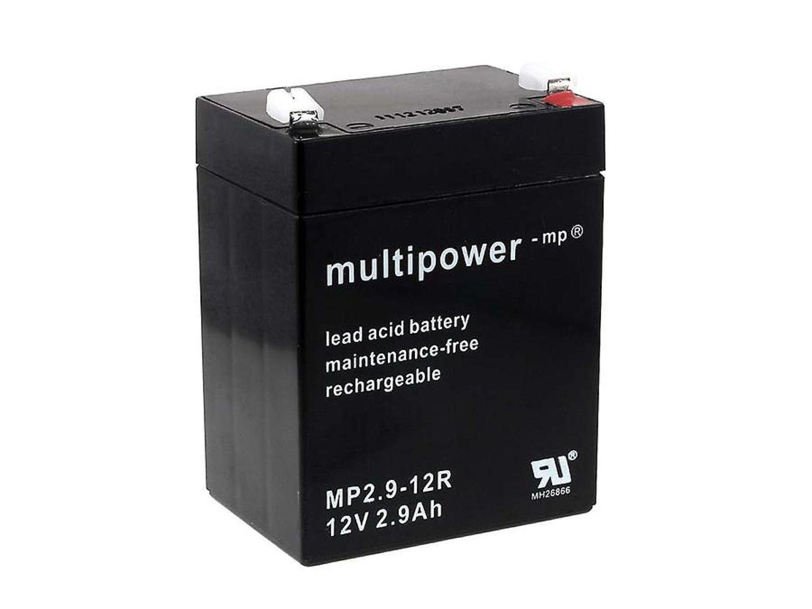 mAh MP2,9-12R 2900 (multipower) V) Powery (12 Bleiakkus Powery Bleiakku