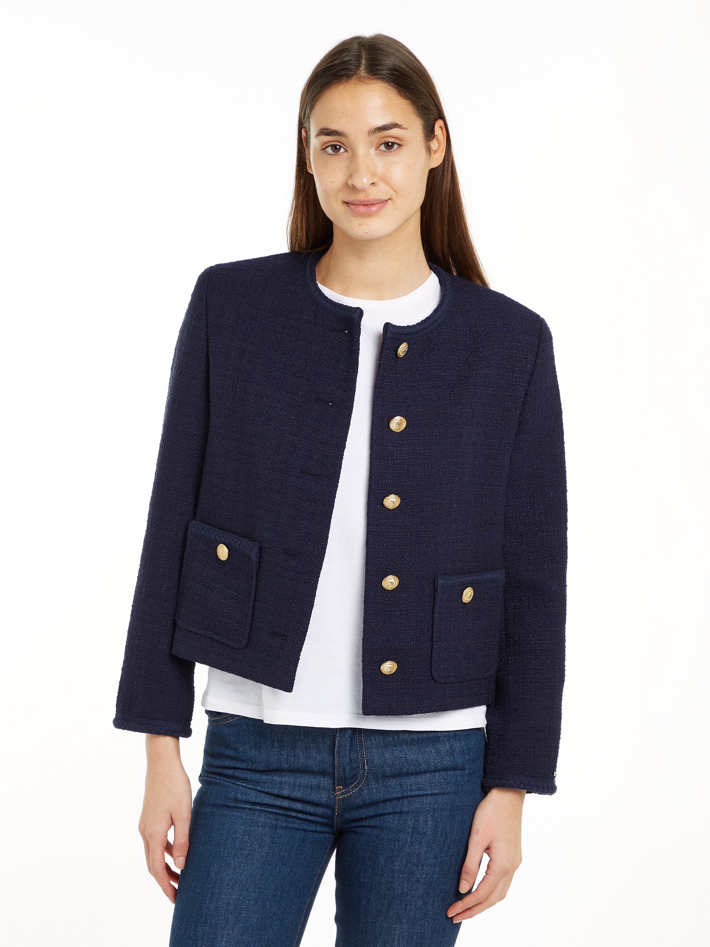 Tommy Hilfiger Kurzblazer TWEED CO MIX günstig online kaufen
