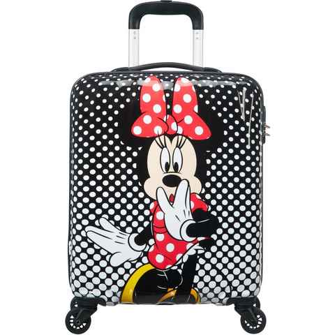 American Tourister® Hartschalen-Trolley Disney Legends, Minnie Mouse Polka Dot, 55 cm, 4 Rollen, Kinderreisekoffer Handgepäck Reisekoffer Trolley
