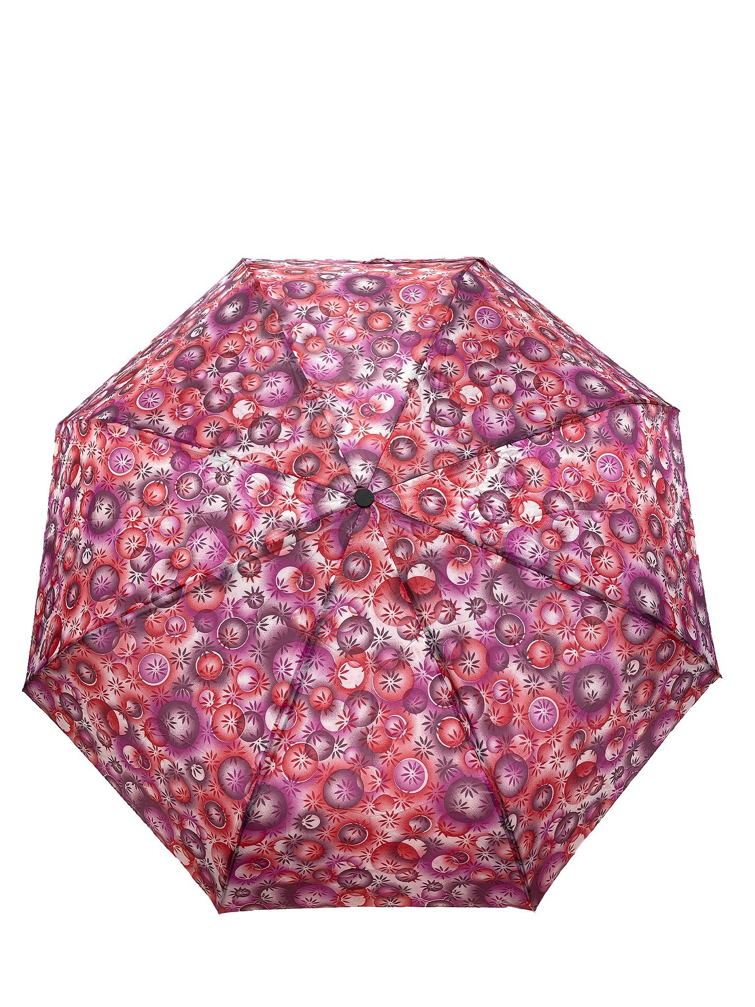 in Gemustert Kleiner Taschenregenschirm Regenschirm Taschenschirm, Rosa 6746 Paris ANELY