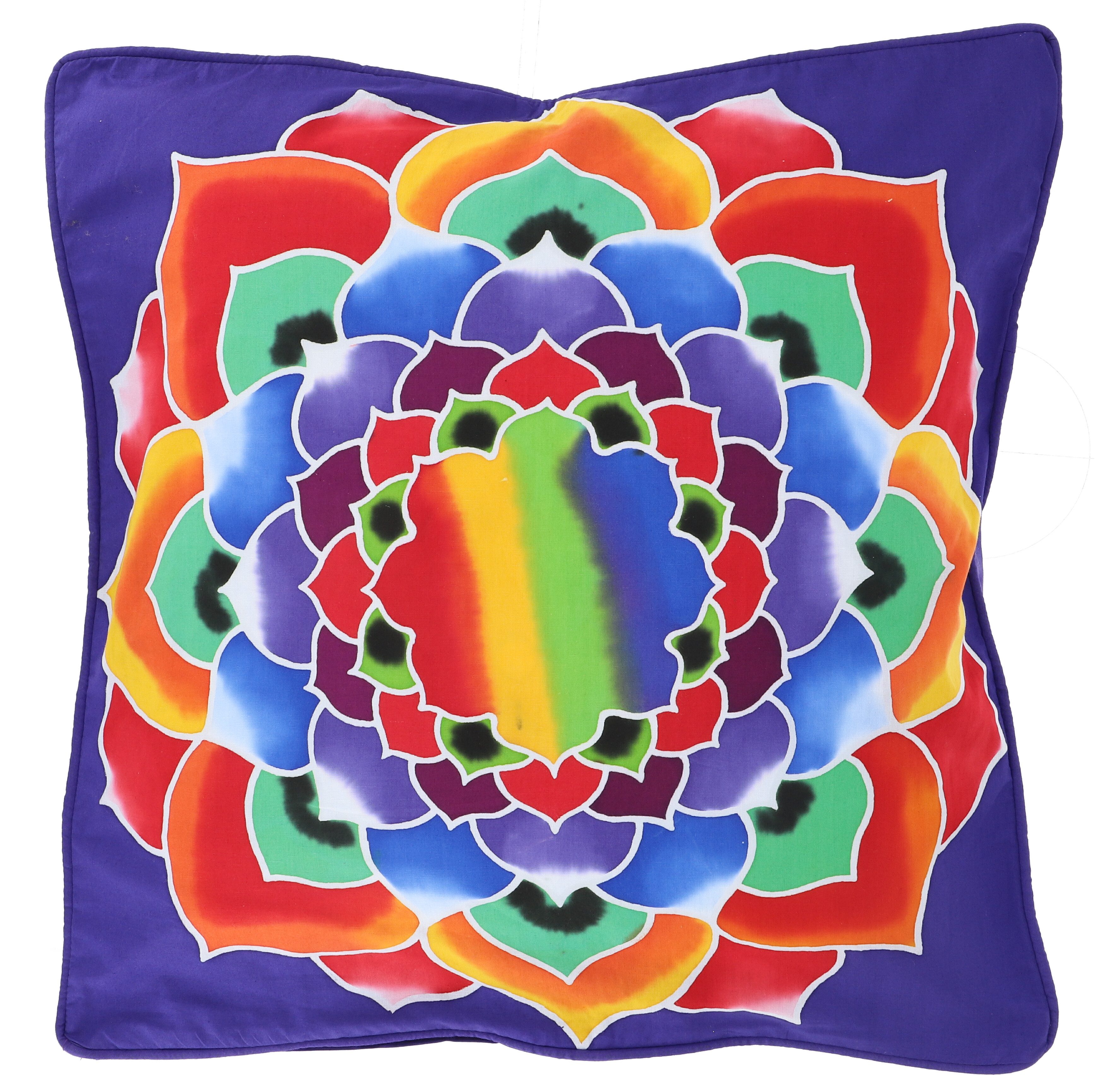 Guru-Shop Kissenbezüge Handbemalte Boho Kissenhülle, Kissenbezug,..