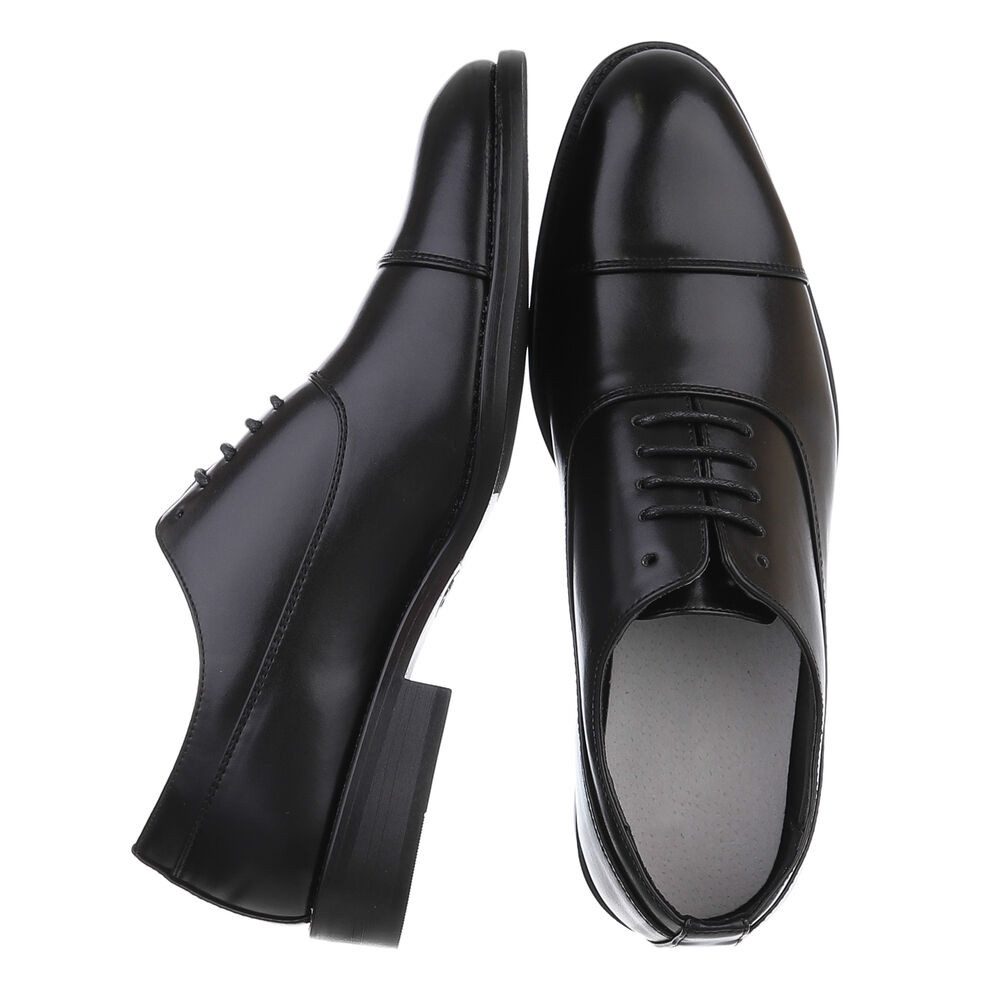 Coolwalk Eleganter Business-Schuh – Komfortabel & Stilvoll Schnürschuh (89229158) Blockabsatz Business-Schuhe in Schwarz