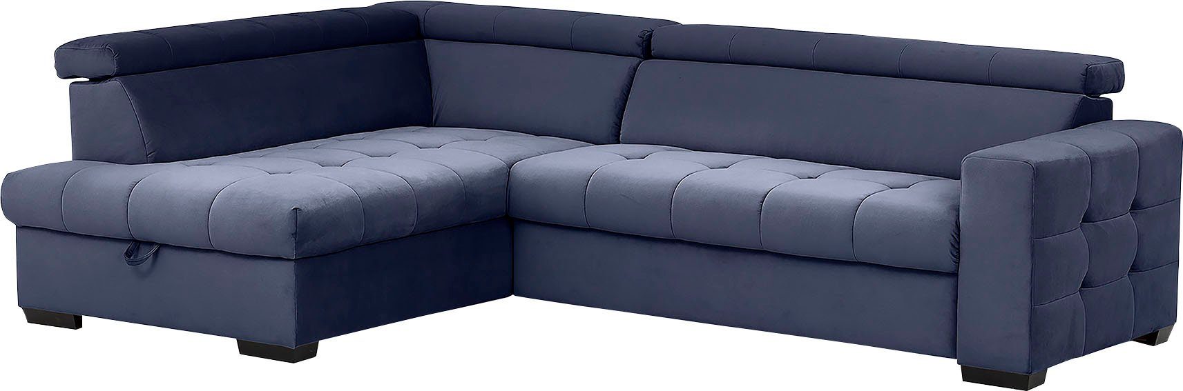 exxpo - sofa fashion Ecksofa im Bettfunktion Sitzbereich, und Steppung mit Wahlweise Otusso, Bettkasten