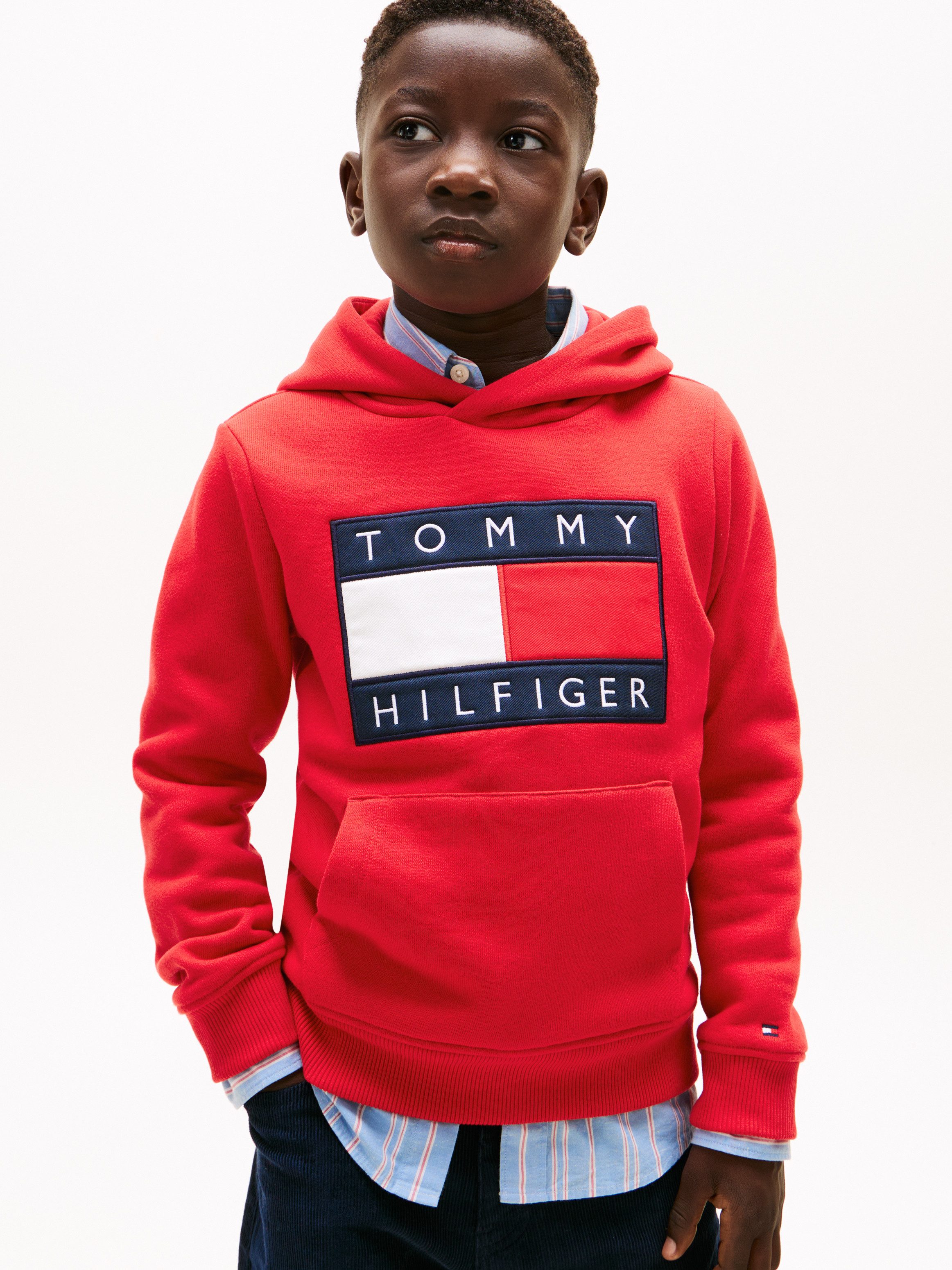 Tommy Hilfiger Kapuzensweatshirt Kinder bis 16 Jahre, mit Kapuze – Bild 2 von 5