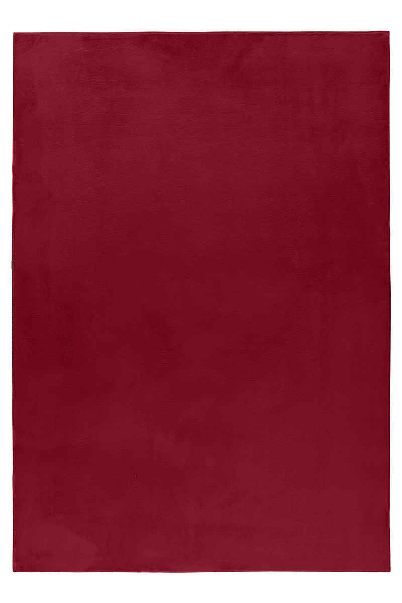 Teppich Unicolor - Einfarbig, Teppium, Rechteckig, Höhe: 20 mm, Teppich Wohnzimmer Einfarbig Shaggy Modern Flauschiger Felloptik Weich