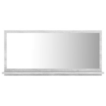 vidaXL Spiegel Badspiegel Betongrau 80x10,5x37 cm Spanplatte
