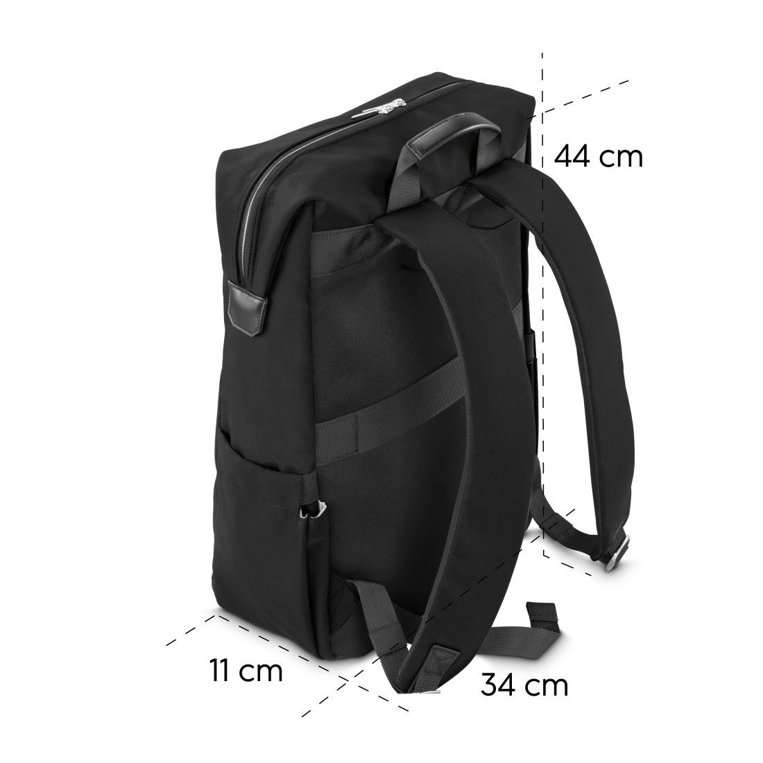 Hama Laptoprucksack Laptoprucksack (bis 41 cm (16,2), wasserabweisend, gepolstert, 15 l), extralanger Reißverschluss, Fach für Wertsachen