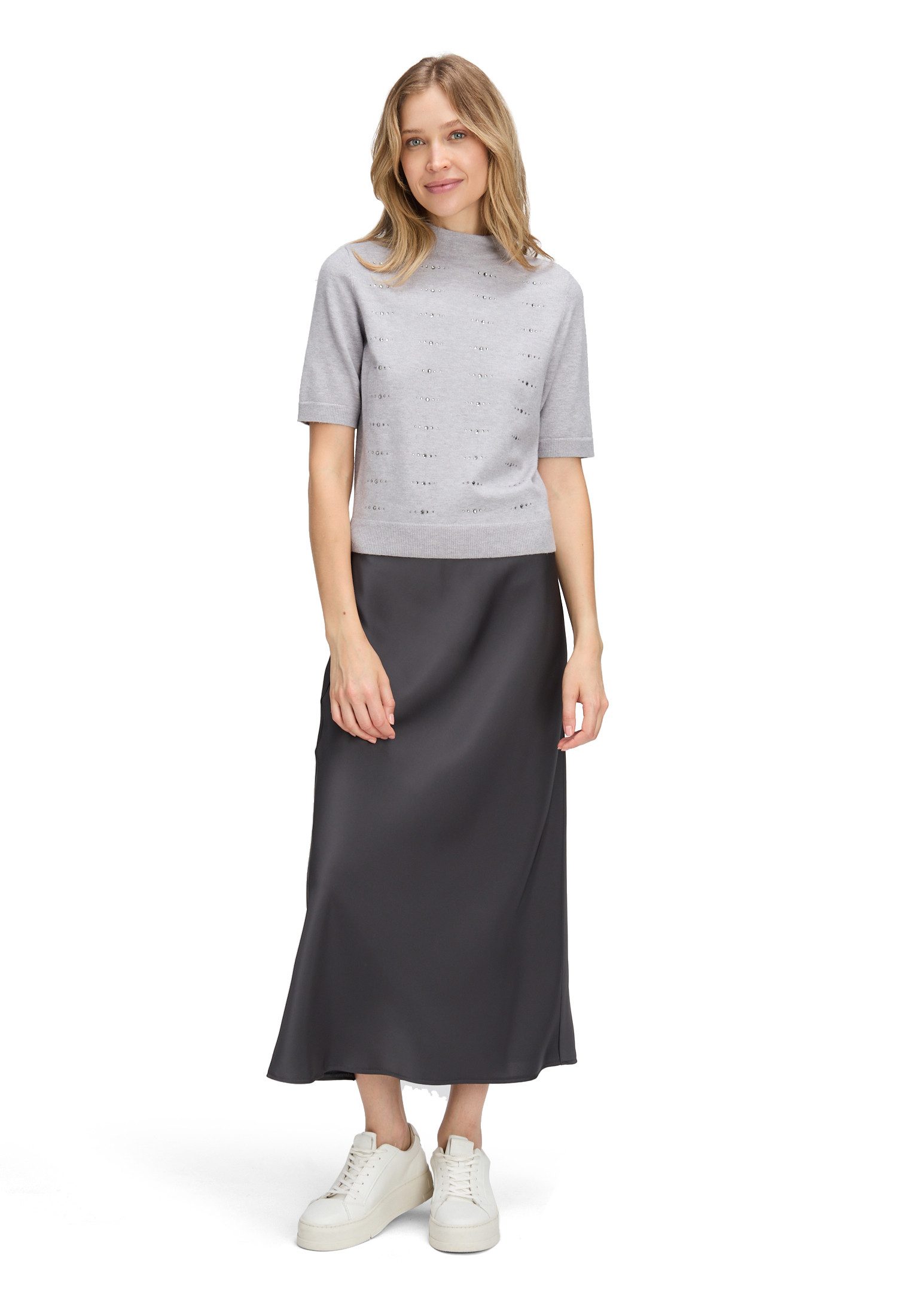 Betty Barclay Kurzarmshirt Damen mit Stehkragen (1-tlg)