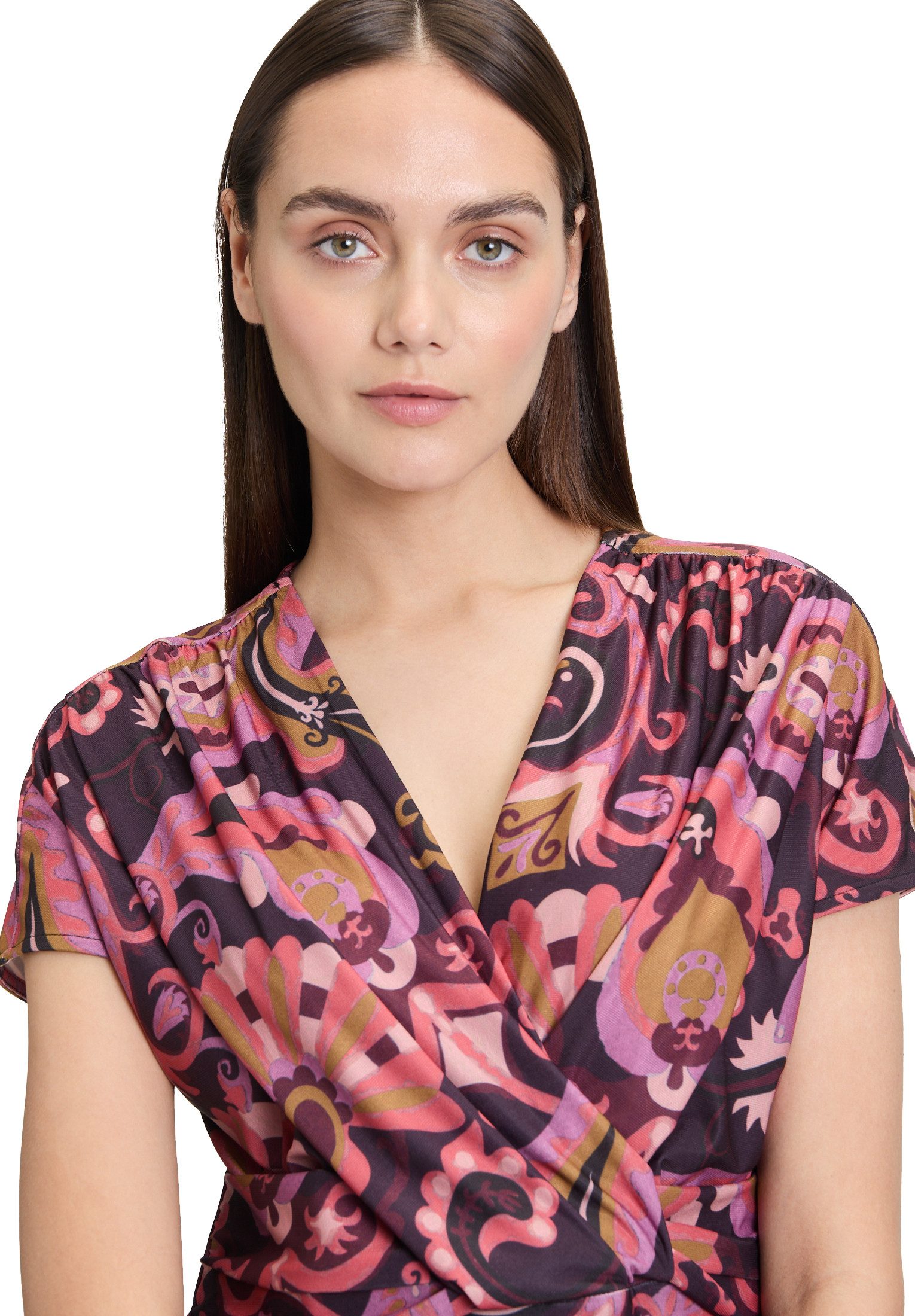 Cartoon Jerseykleid Damen mit Raffung