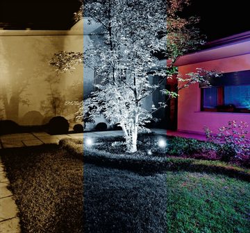 MeLiTec LED Gartenstrahler GL24, LED fest integriert, Smart Home, RGB, Wegestrahler