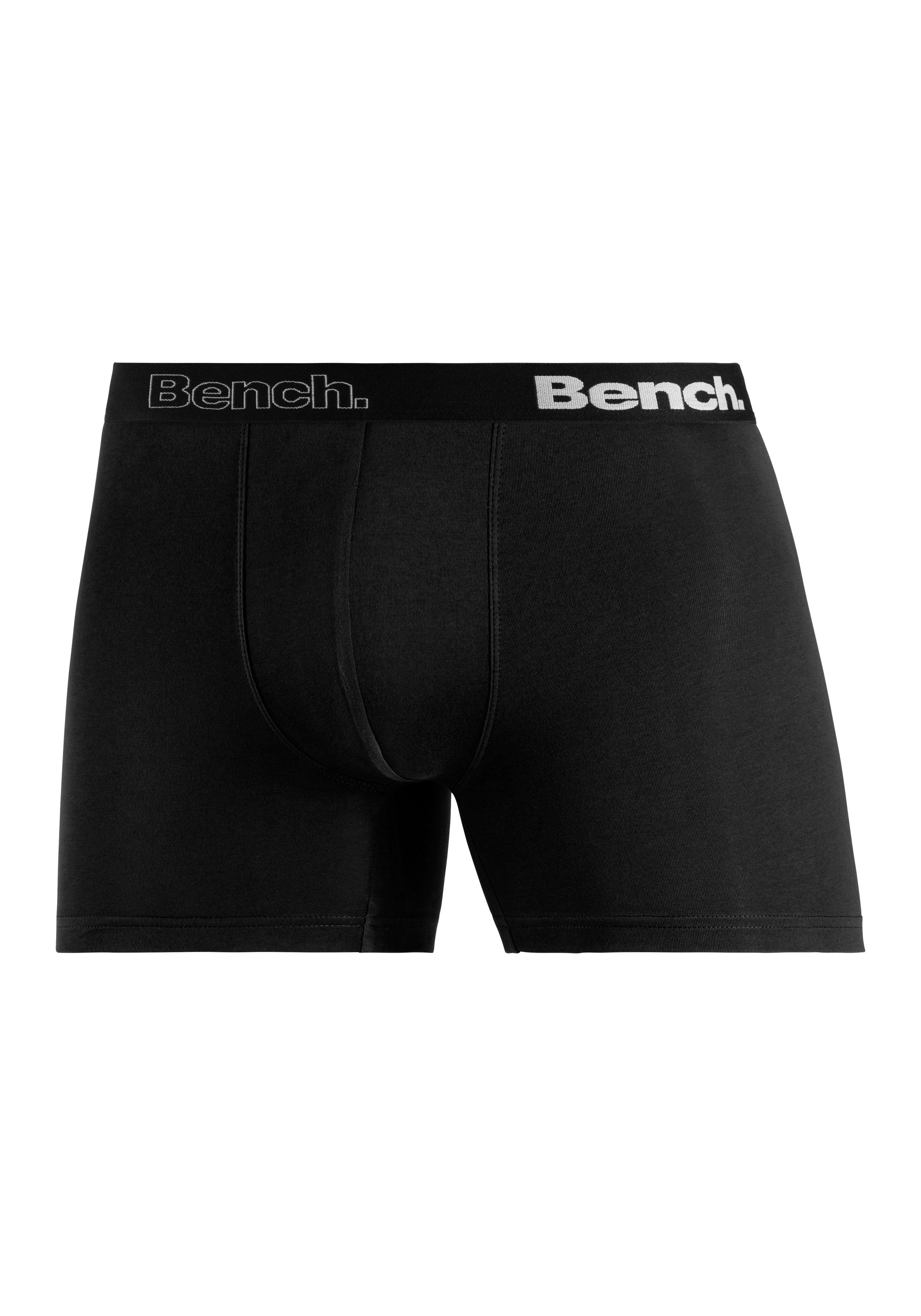 Bench. Langer Boxer Boxershorts für Herren (Packung, 4-St) Unterhosen mit Logoschriftzug im Bund – Bild 4 von 5