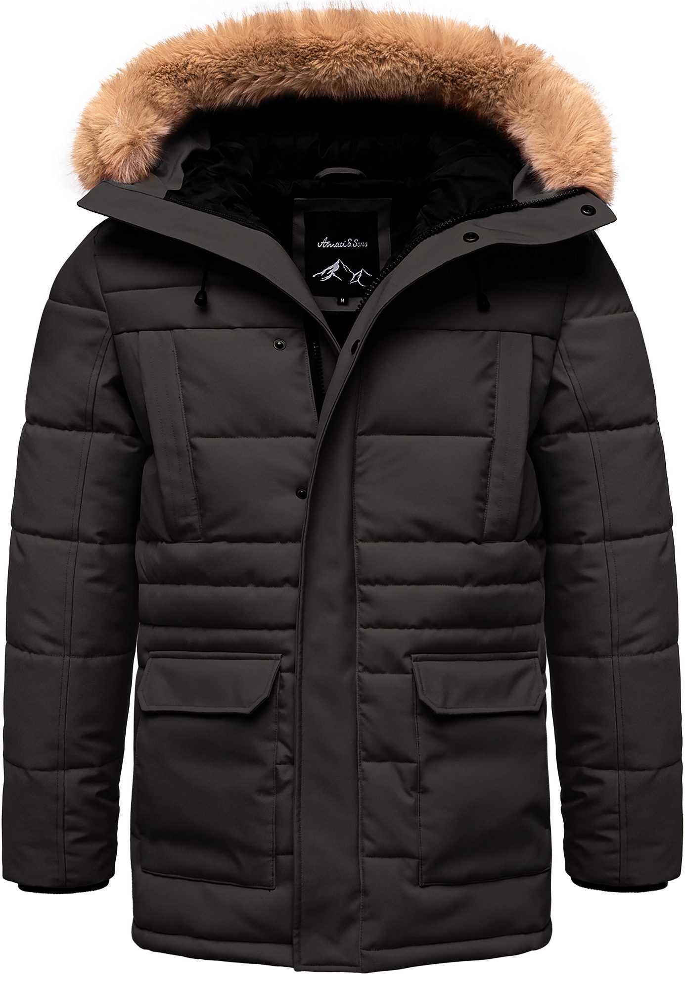 Amaci&Sons Winterjacke KENT Winterjacke Herren Gefütterte Dicke Winter Jack günstig online kaufen