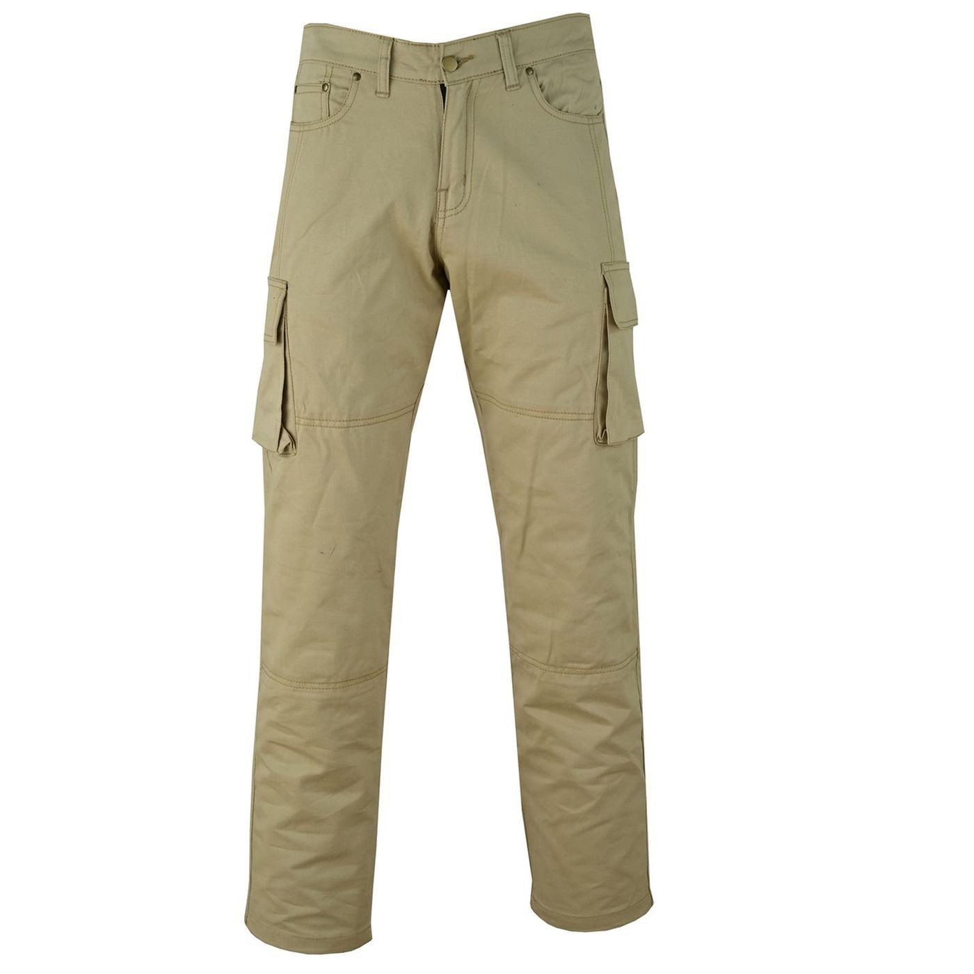 German Wear Motorradhose JEANS-003 Motorradjeans Biker Cargohose mit Schutz Aramidstoff & CE-Protektoren