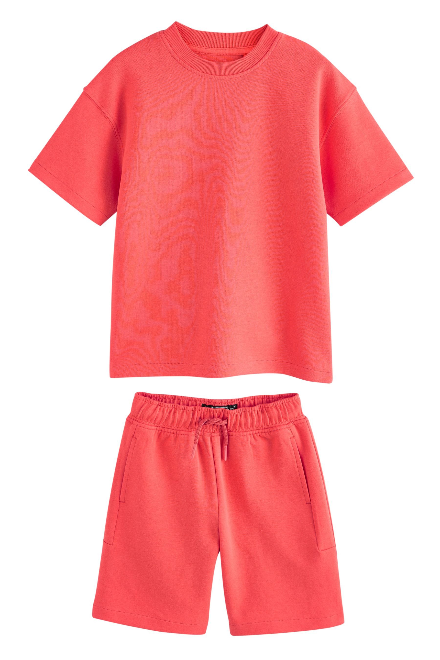 Next T-Shirt & Shorts Schweres T-Shirt/Shorts günstig online kaufen