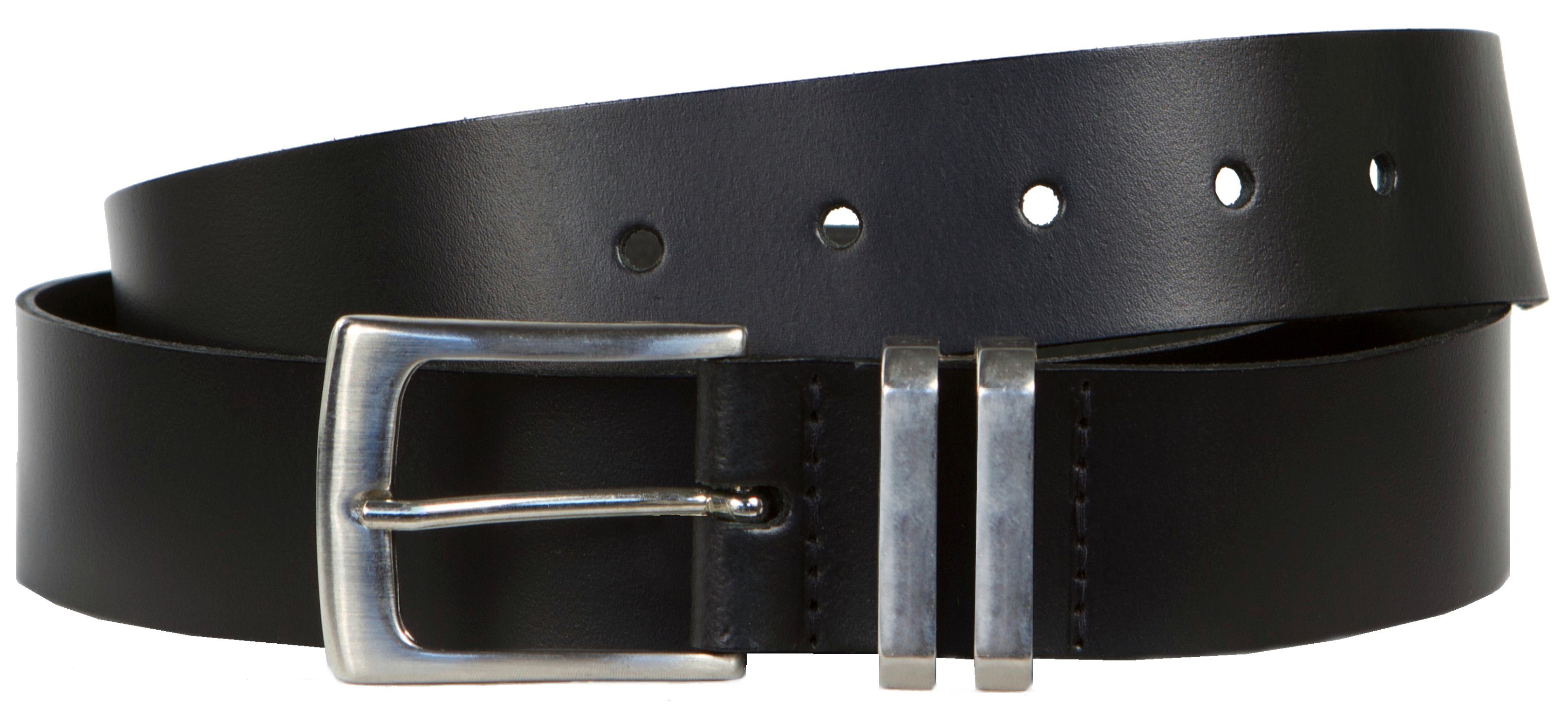 Ledergürtel Herren Gürtel Leder Herrengürtel L1102 Hochwertige Schnalle