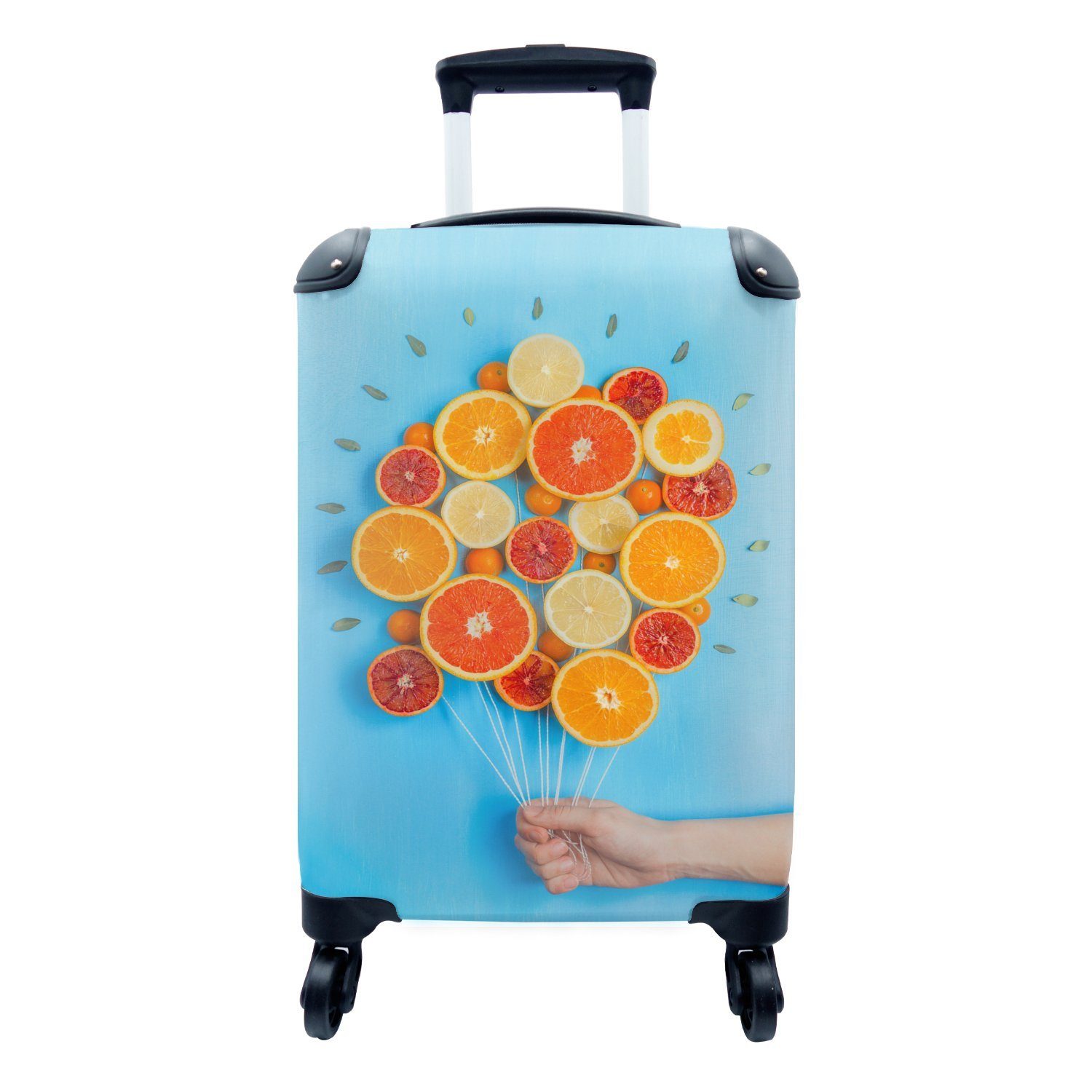 MuchoWow Handgepäckkoffer Fruchtballons, Handgepäck mit Reisekoffer Reisetasche Trolley, Rollen, 4 für rollen, Ferien