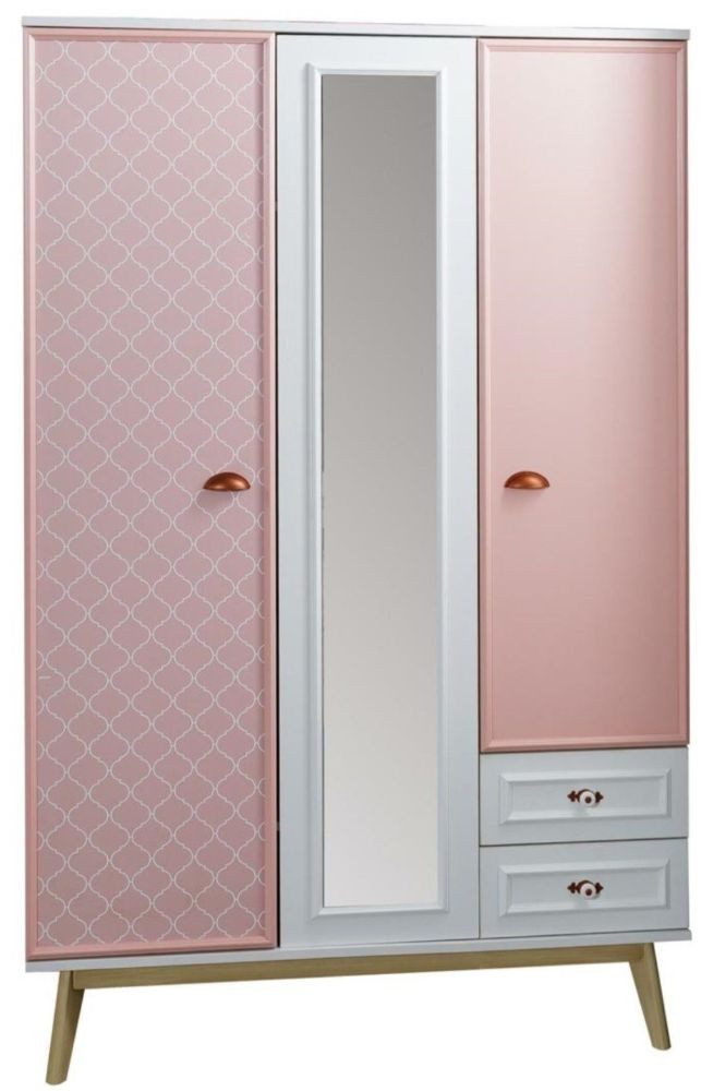 Xlmoebel Kinderkleiderschrank Moderner Kleiderschrank in Rosa für stilbewusste Jugendliche (1-St., Kleiderschrank) Hergestellt in Europa