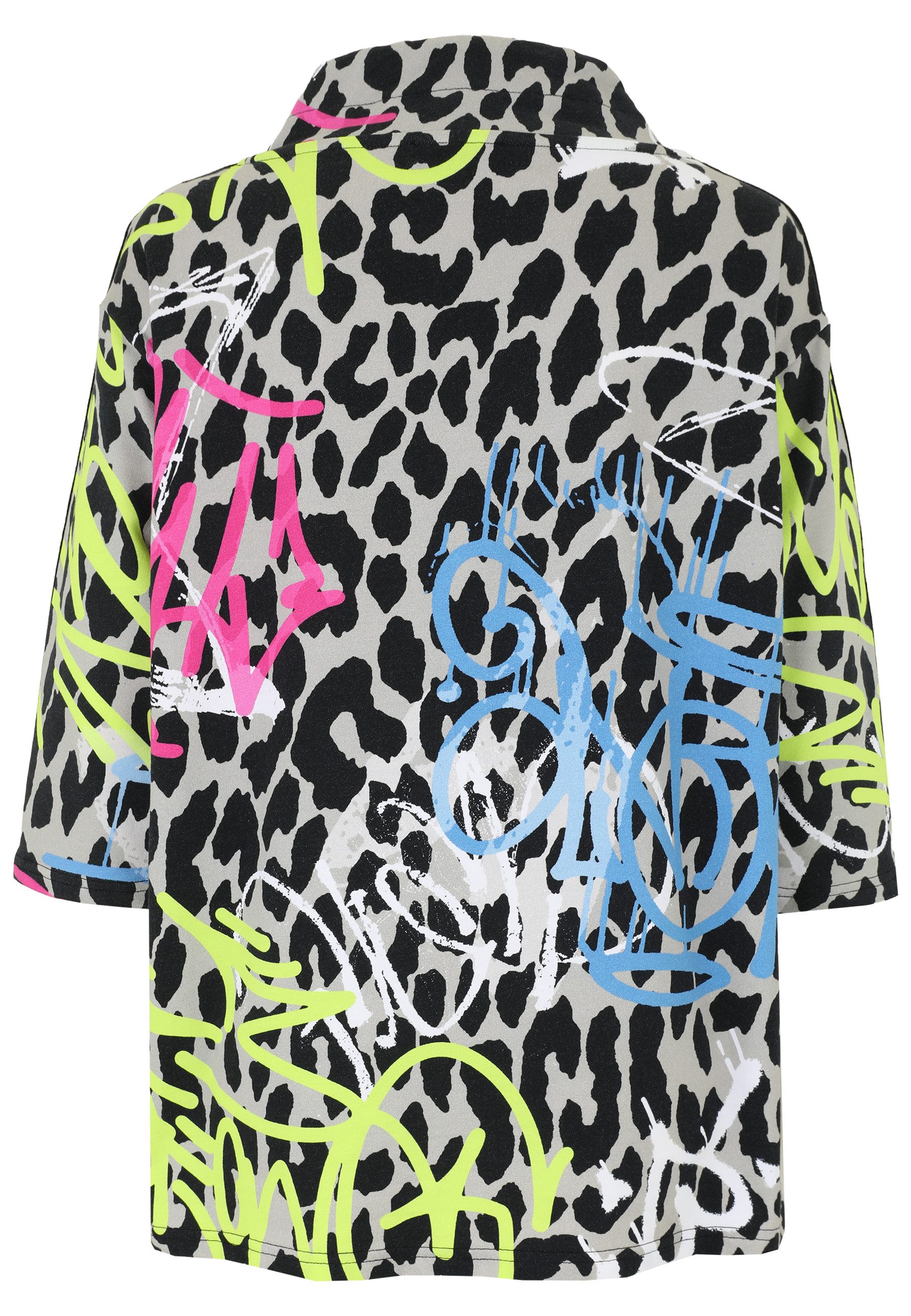 Doris Streich Sweatshirt mit Leo-Print günstig online kaufen