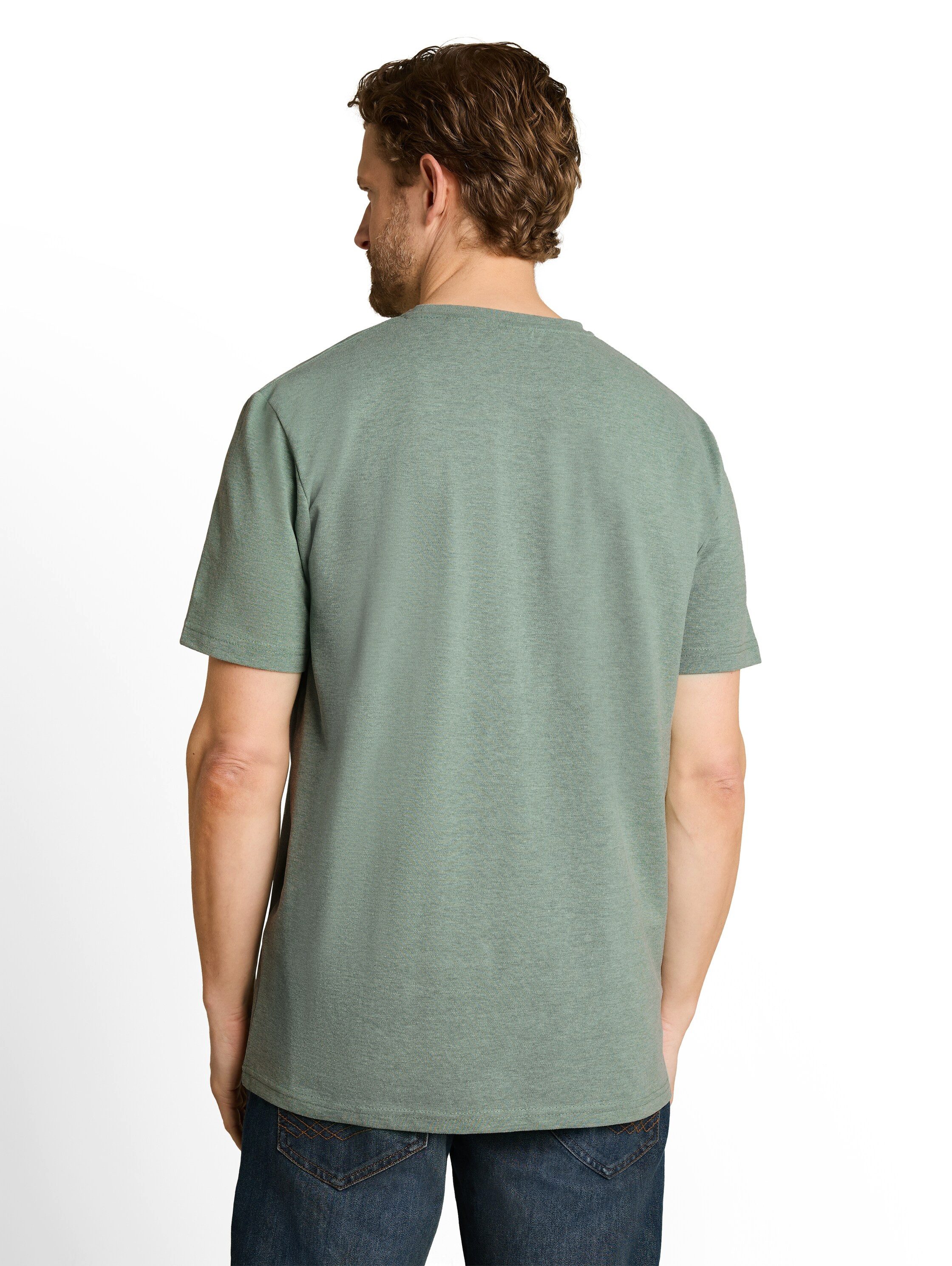 TOM TAILOR Kurzarmshirt Sommershirt mit kleinem Logo-Print