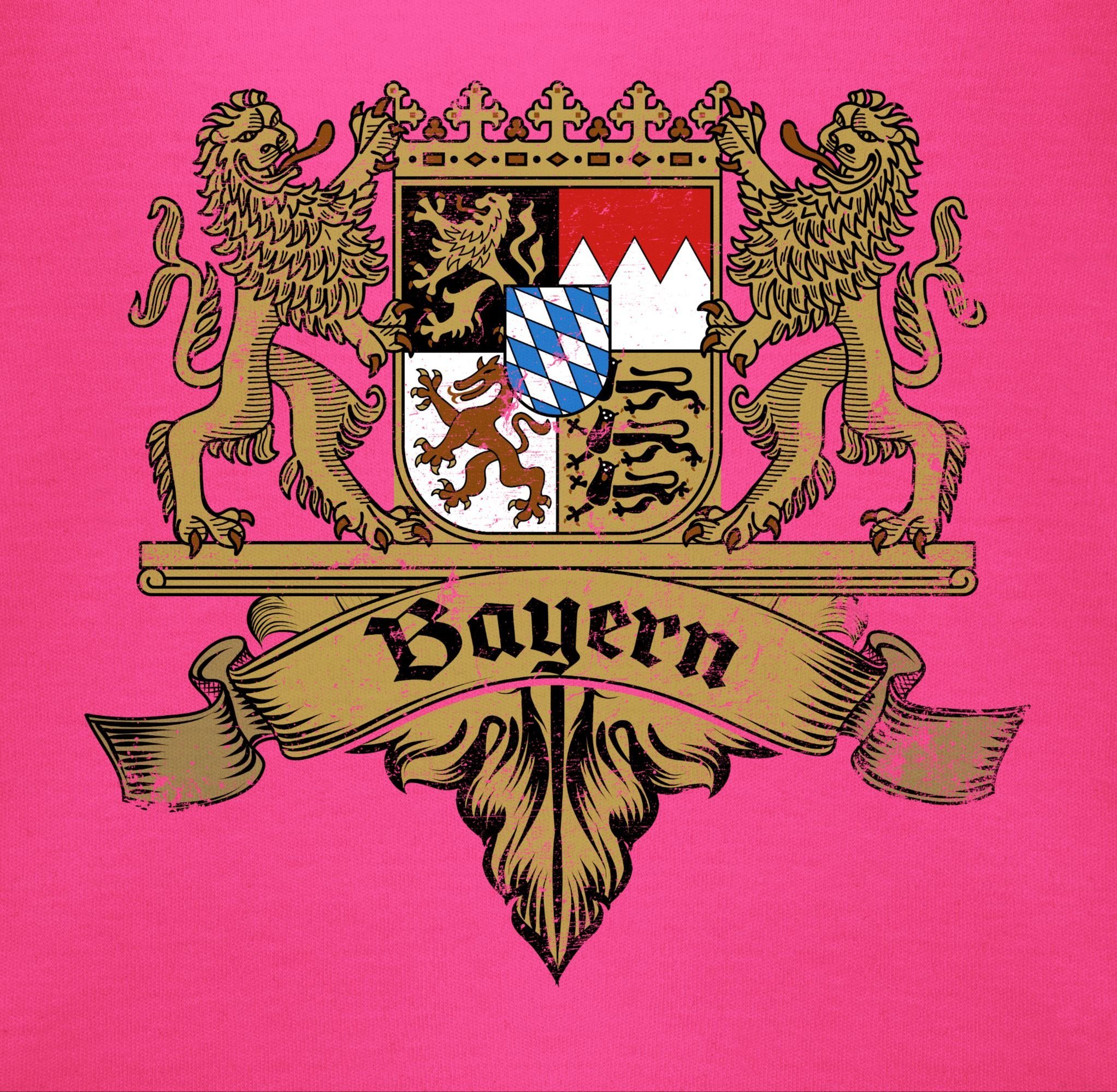 für Fuchsia Mode Bayernland Freistaat Shirtracer 3 Shirtbody Outfit Oktoberfest Baby Bayern Wappen Bayern