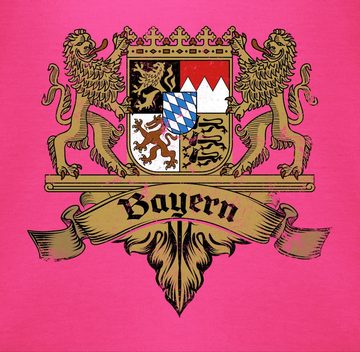 Shirtracer Shirtbody Bayern Wappen Bayernland Freistaat Bayern Mode für Oktoberfest Baby Outfit