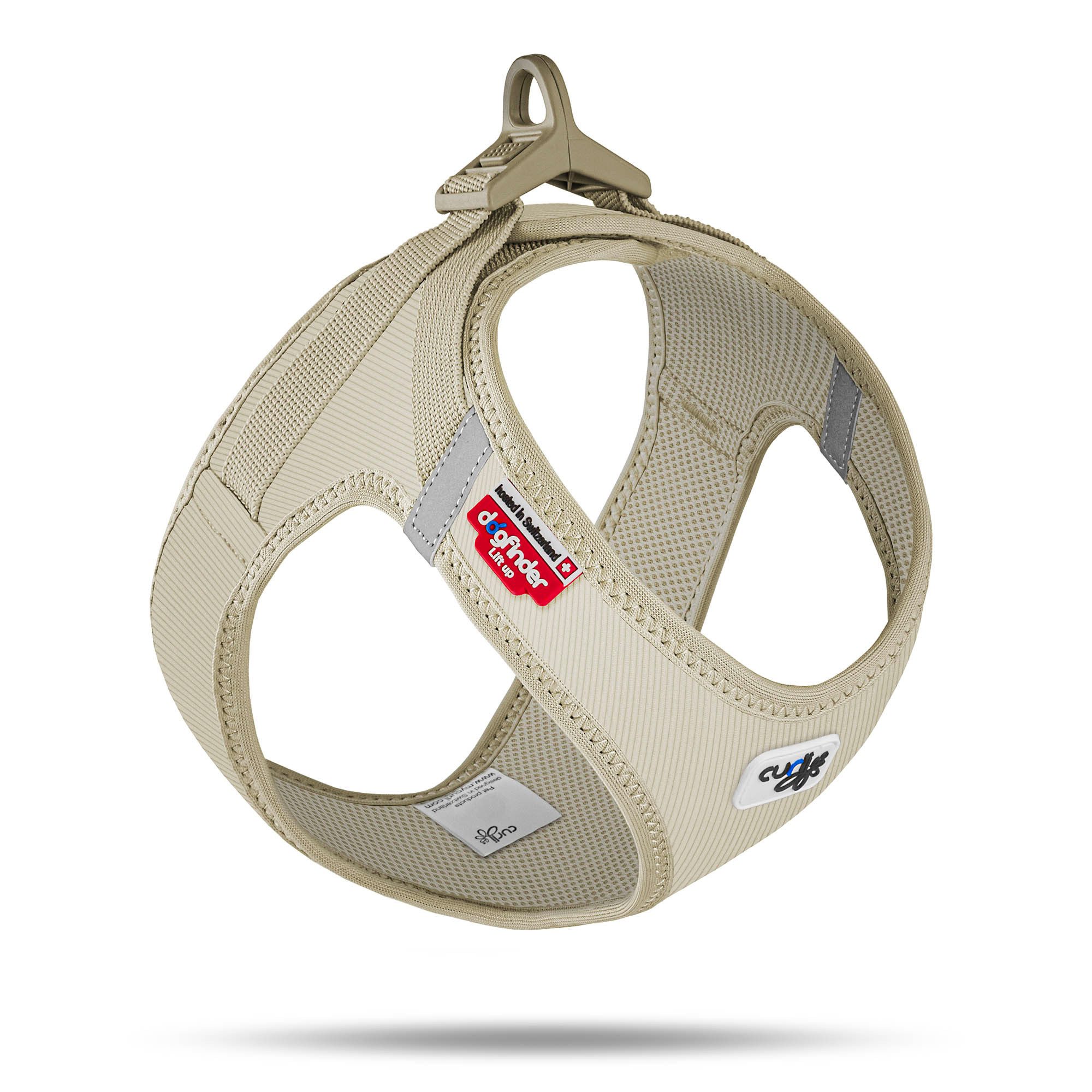 Curli Hunde-Geschirr Curli Vest Geschirr curli Clasp Cord Tan M