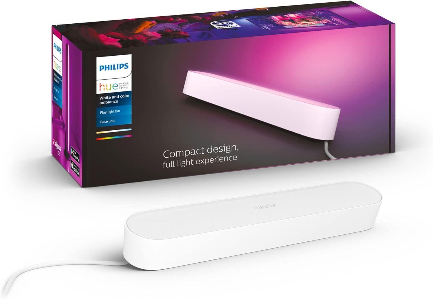 Philips Smarte LED-Leuchte Hue White and color Play Lightbar, LED fest integriert