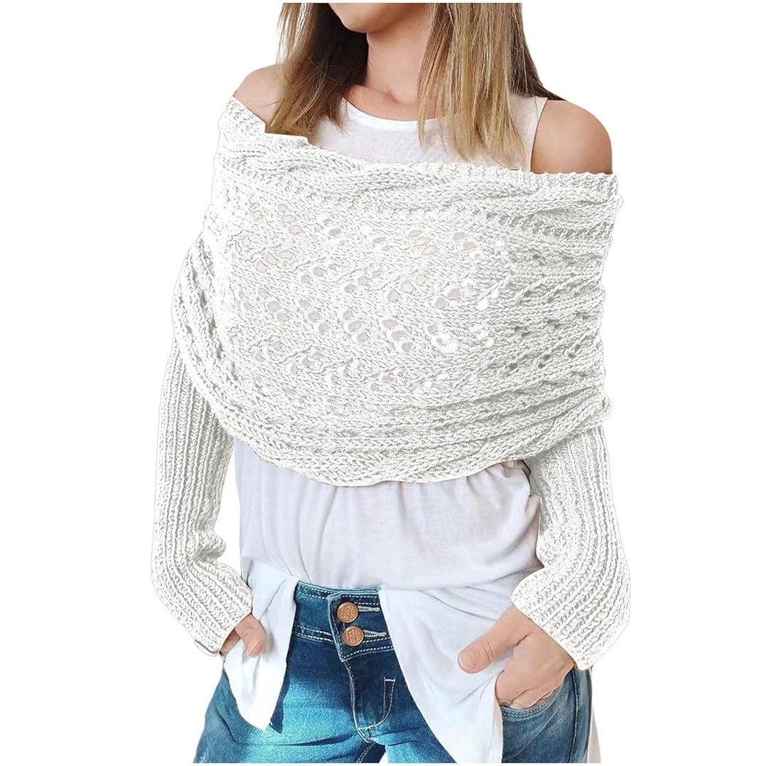 Coonoor Cape Strickschal mit Ärmeln Modischer günstig online kaufen