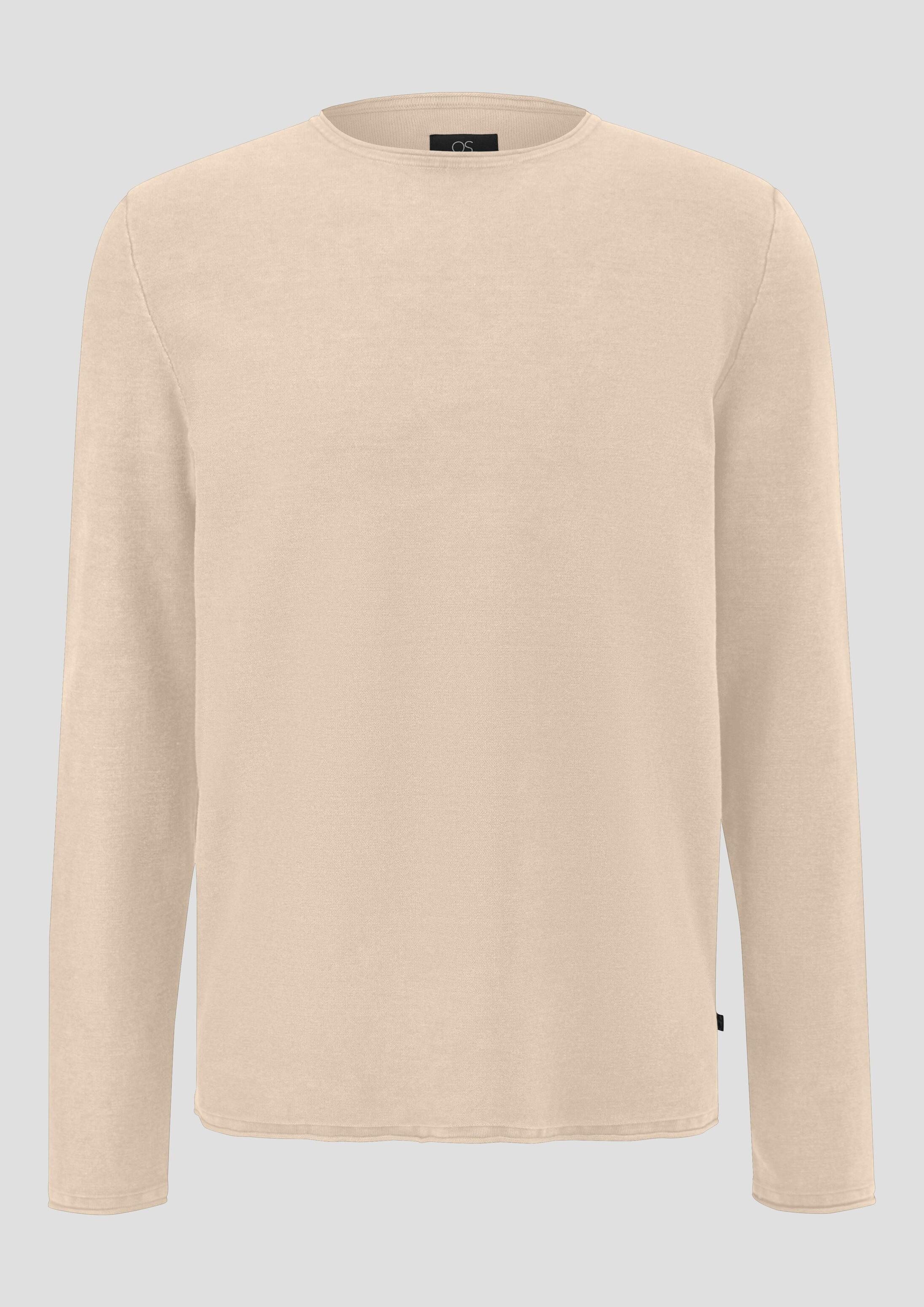 QS Longpullover Strickpullover Gewaschener Strickpullover